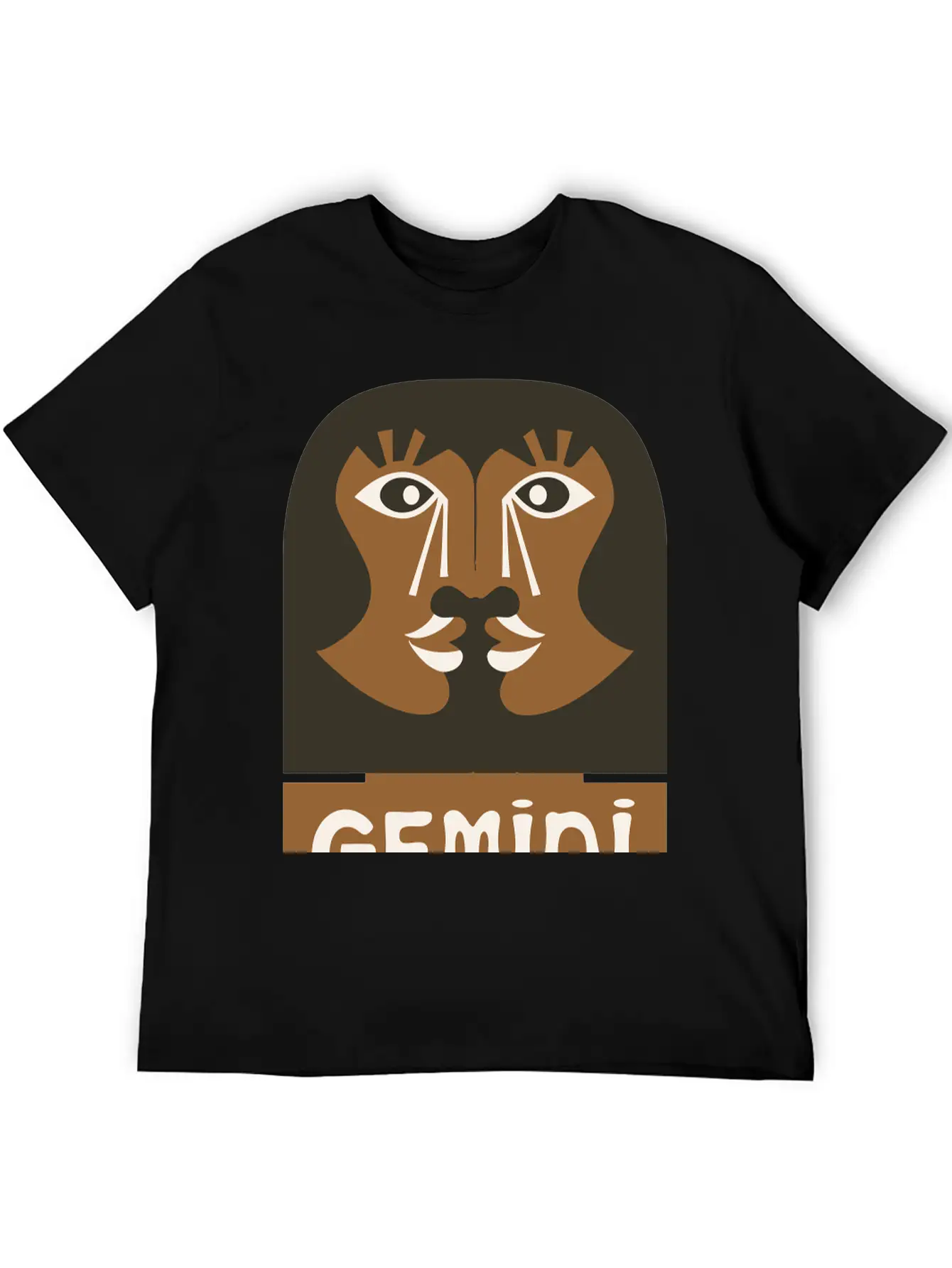 Gemini Design Vector 3 Colors Essential Cotton Tee For Daily Outfits ¨C Unisex Style