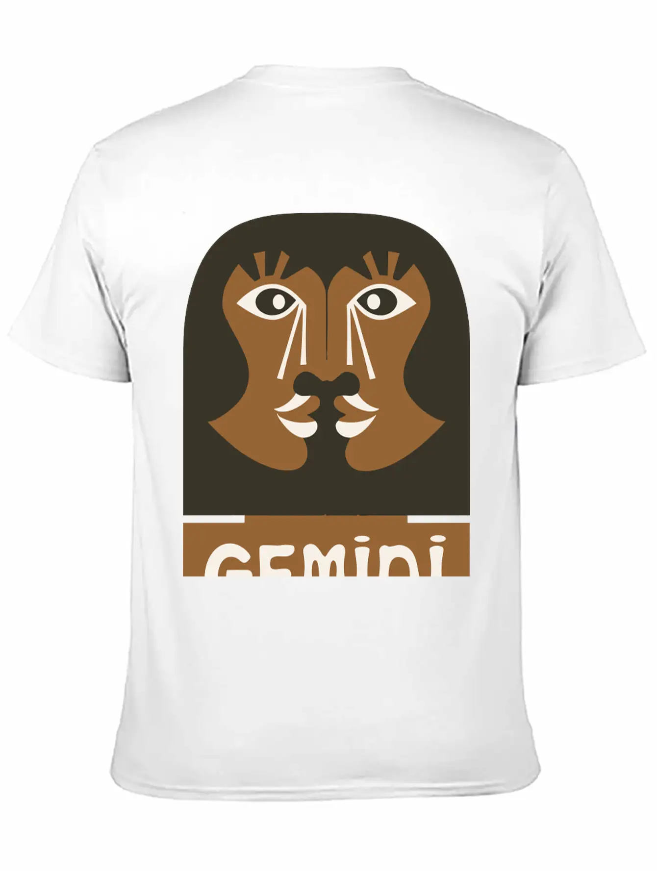Gemini Design Vector 3 Colors Essential Cotton Tee For Daily Outfits ¨C Unisex Style