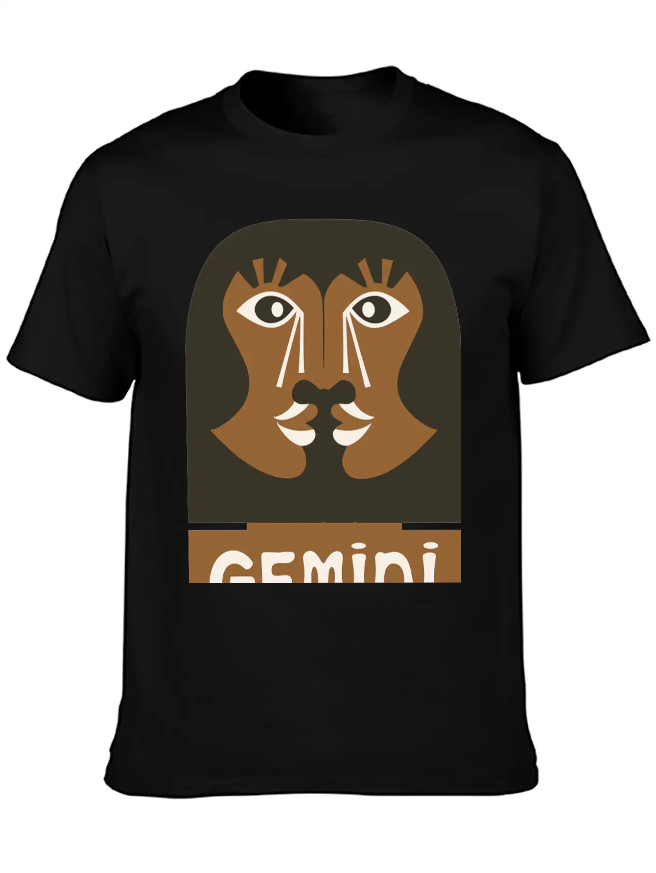 Gemini Design Vector 3 Colors Essential Cotton Tee For Daily Outfits ¨C Unisex Style