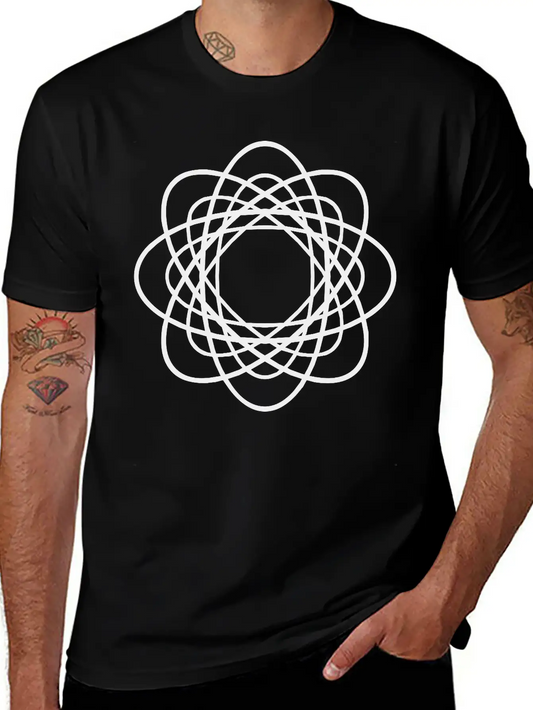 Geometric Design Unisex Casual T-Shirt ¨C Clean Design For Daily Comfort