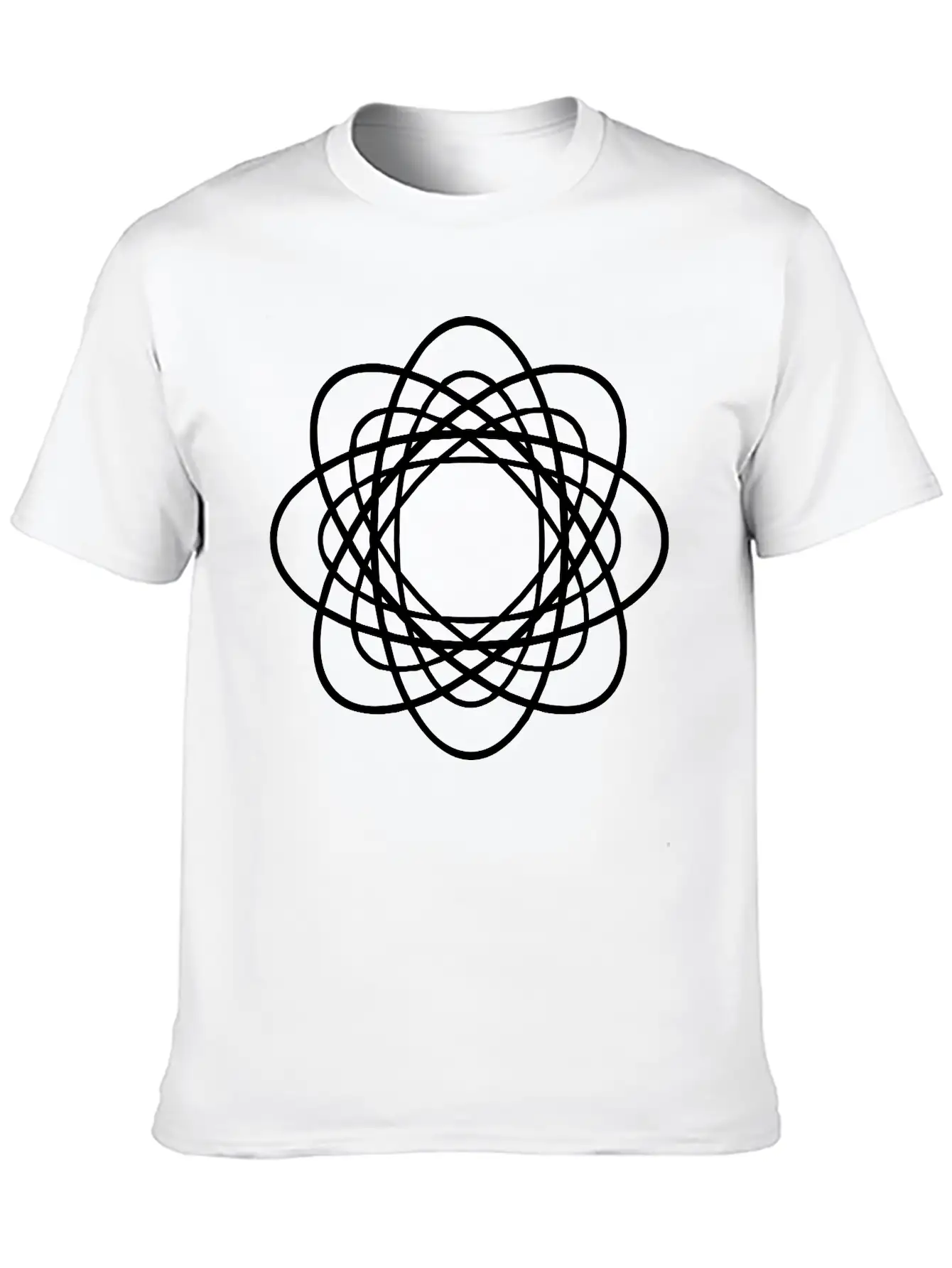 Geometric Design Unisex Casual T-Shirt ¨C Clean Design For Daily Comfort