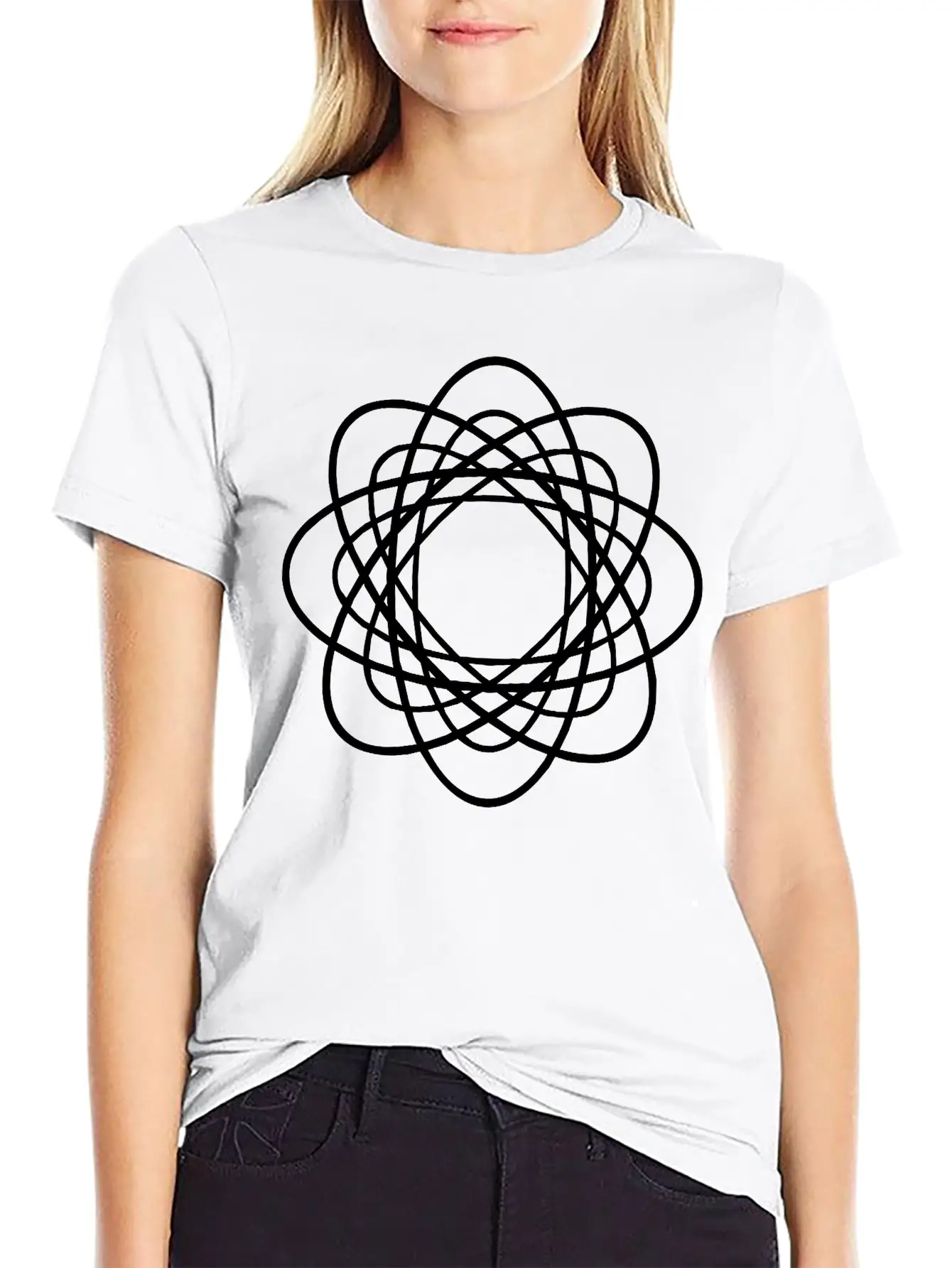 Geometric Design Unisex Casual T-Shirt ¨C Clean Design For Daily Comfort