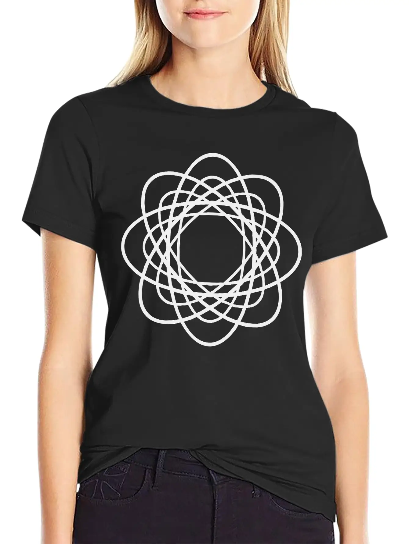 Geometric Design Unisex Casual T-Shirt ¨C Clean Design For Daily Comfort
