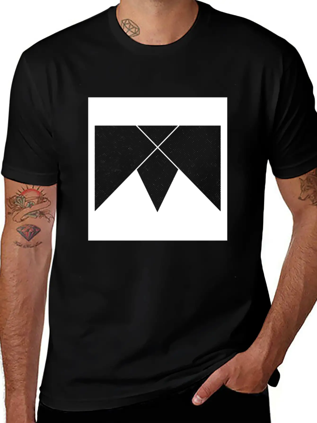 Geometric Geommetrisch Minimal Minimalistisch Hips Unisex Casual T-Shirt ¨C Clean Design For Daily Comfort