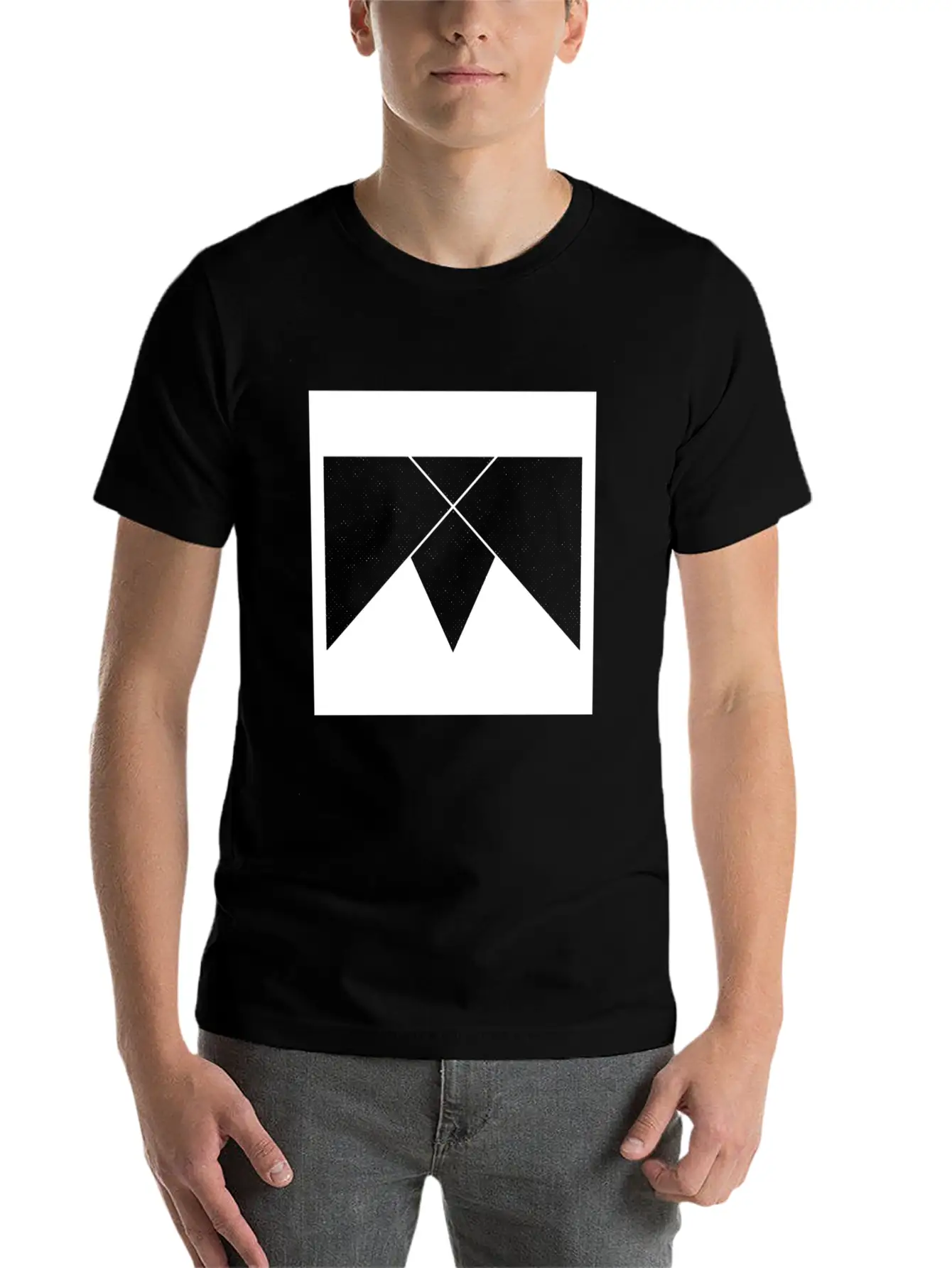 Geometric Geommetrisch Minimal Minimalistisch Hips Unisex Casual T-Shirt ¨C Clean Design For Daily Comfort