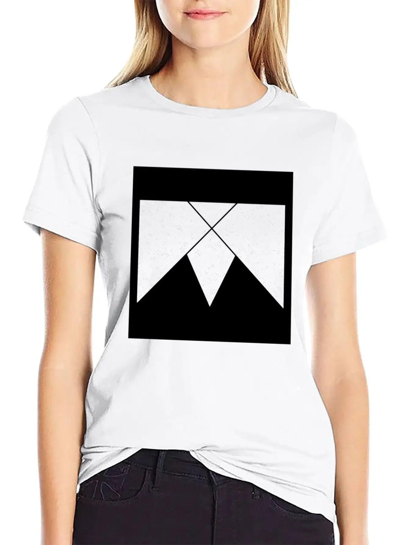 Geometric Geommetrisch Minimal Minimalistisch Hips Unisex Casual T-Shirt ¨C Clean Design For Daily Comfort