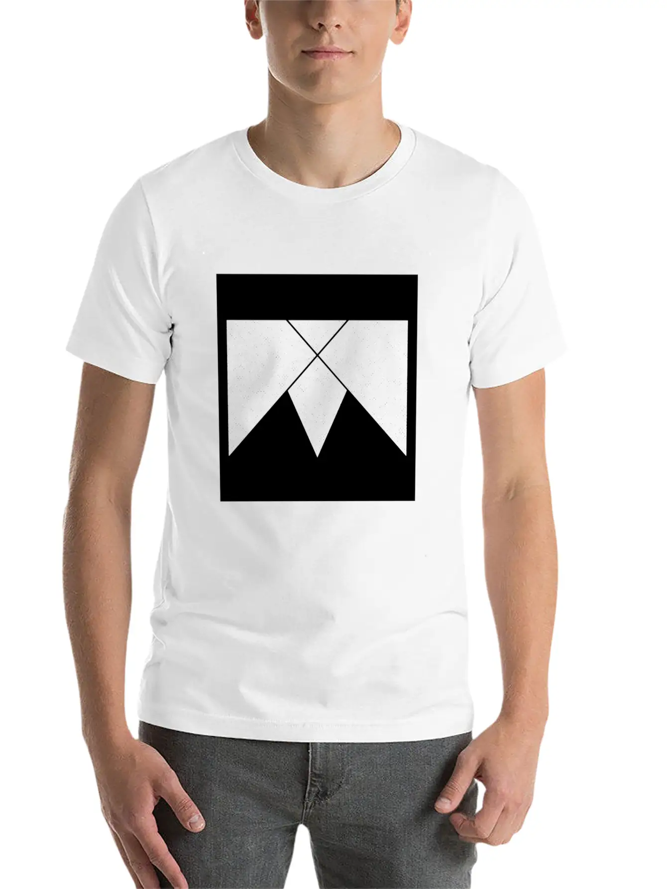 Geometric Geommetrisch Minimal Minimalistisch Hips Unisex Casual T-Shirt ¨C Clean Design For Daily Comfort