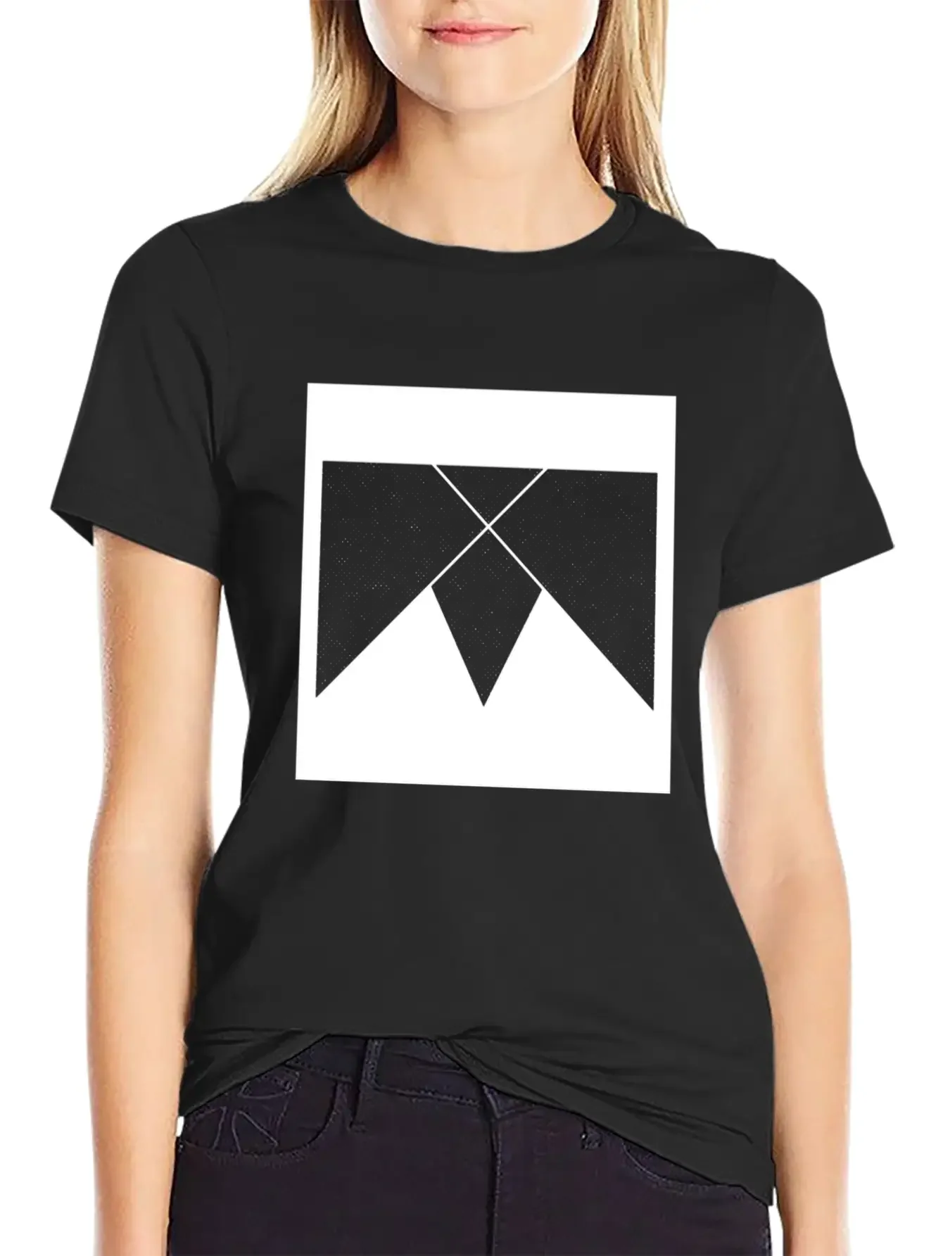 Geometric Geommetrisch Minimal Minimalistisch Hips Unisex Casual T-Shirt ¨C Clean Design For Daily Comfort