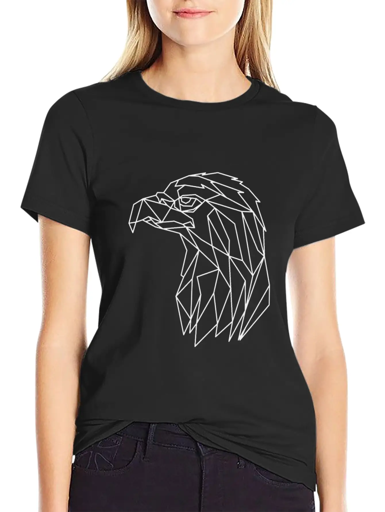 Geometric Line Art Basic Graphic T-Shirt ¨C Daily Comfort In Soft Cotton