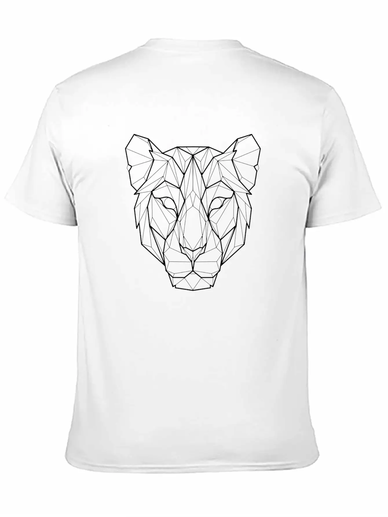 Geometric Lioness Essential Cotton Tee For Daily Outfits ¨C Unisex Style