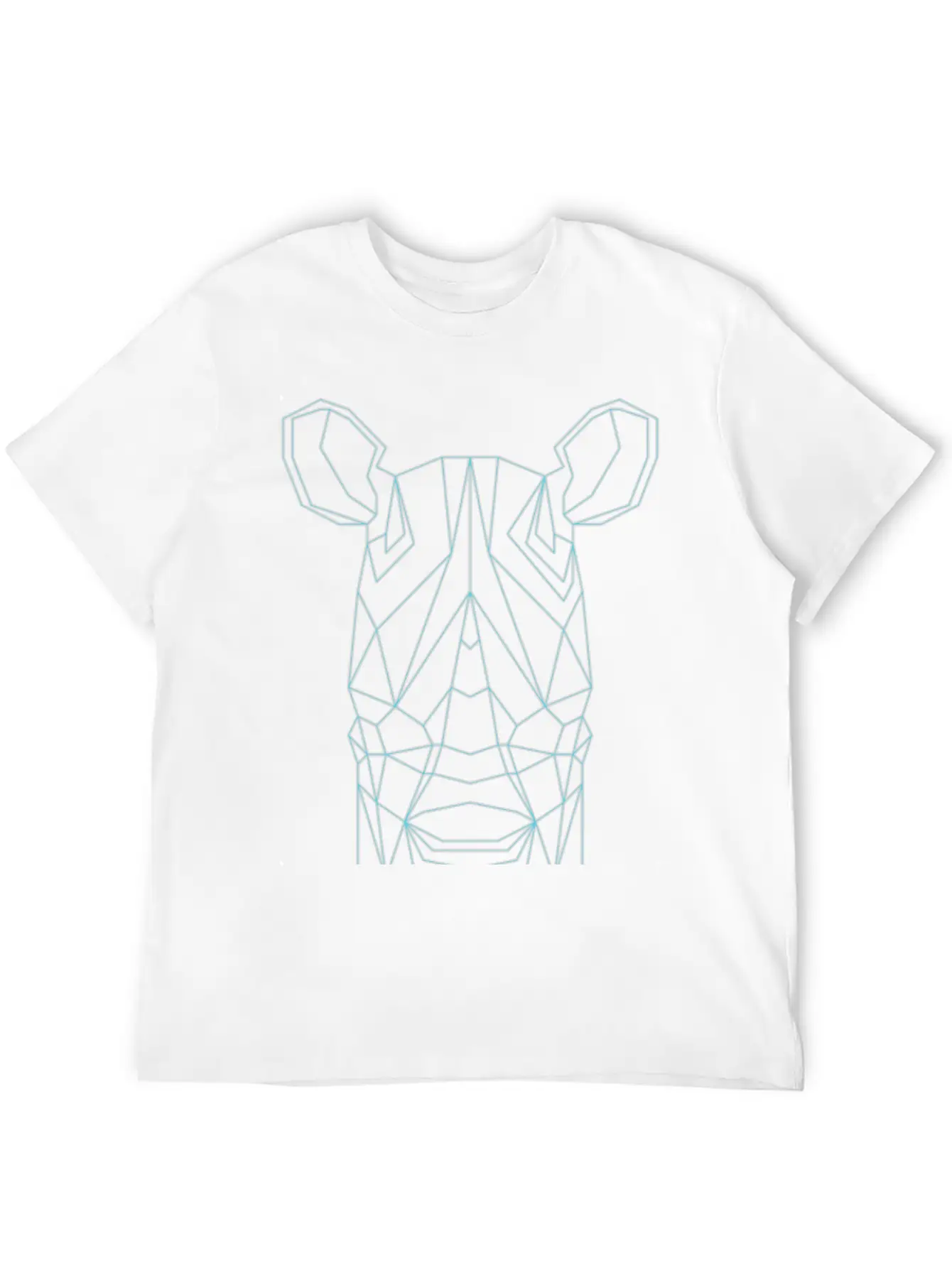 Geometric Rhino Basic Graphic T-Shirt ¨C Daily Comfort In Soft Cotton
