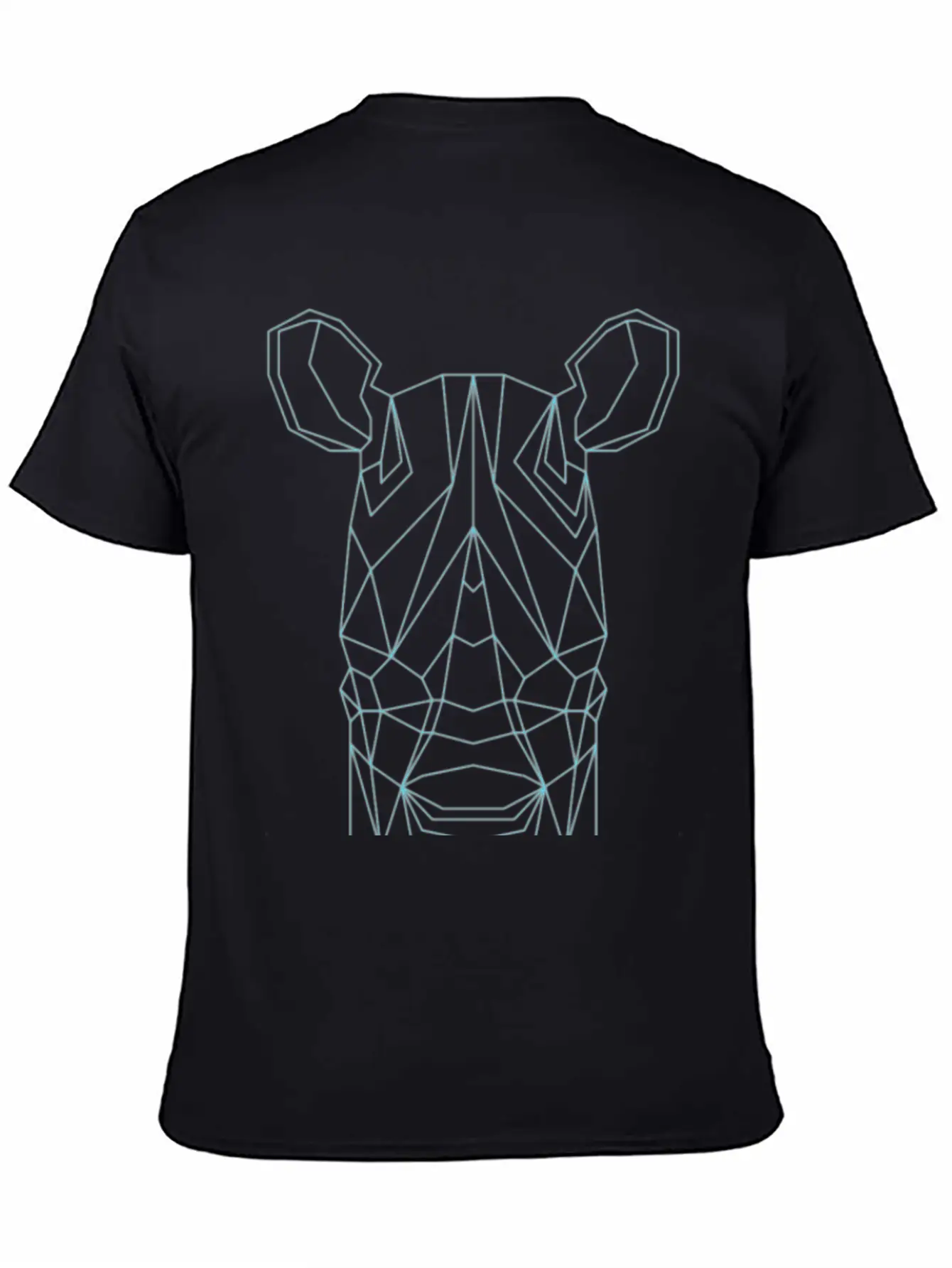 Geometric Rhino Basic Graphic T-Shirt ¨C Daily Comfort In Soft Cotton
