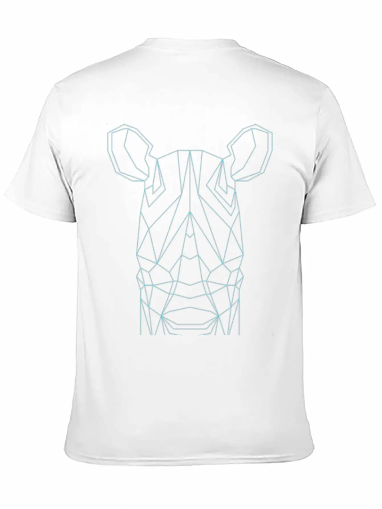 Geometric Rhino Basic Graphic T-Shirt ¨C Daily Comfort In Soft Cotton