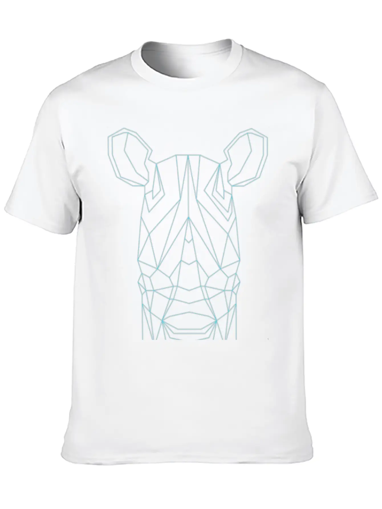 Geometric Rhino Basic Graphic T-Shirt ¨C Daily Comfort In Soft Cotton