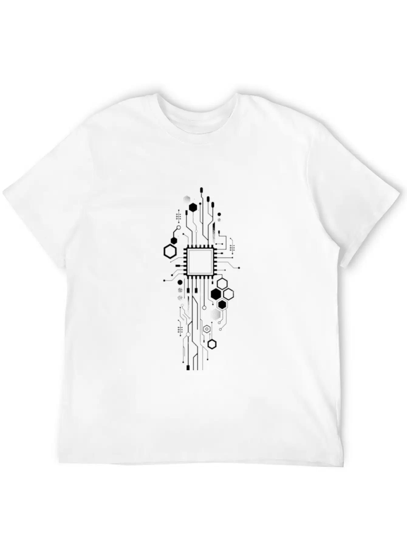 Geometric Tatto Essential Cotton Tee For Daily Outfits ¨C Unisex Style