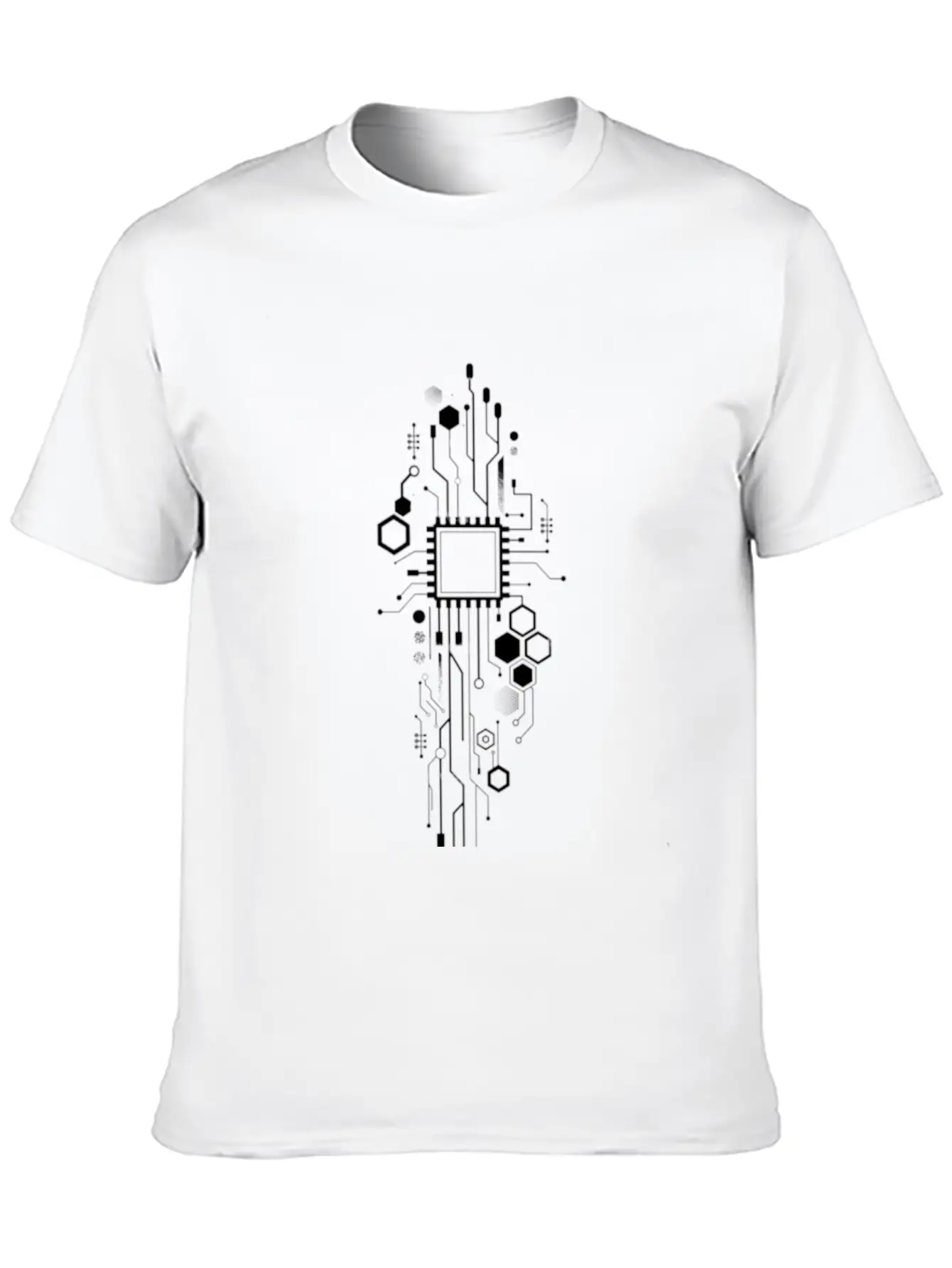 Geometric Tatto Essential Cotton Tee For Daily Outfits ¨C Unisex Style