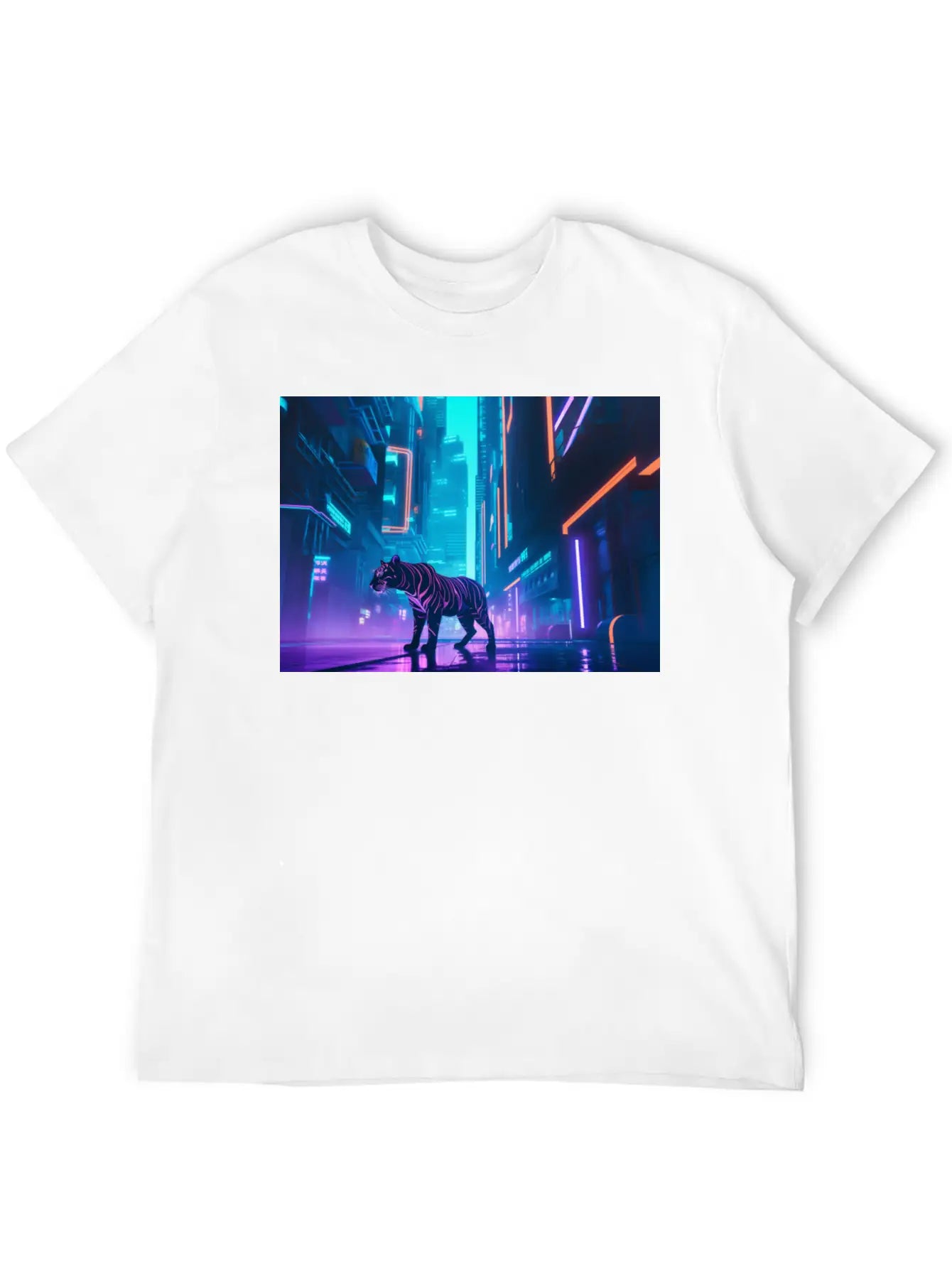 Geometric Tiger Soft Cotton Short Sleeve Tee ¨C Unisex Wardrobe Staple