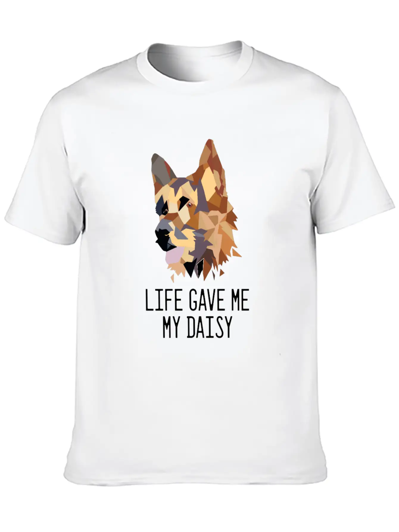 German Shepherd Daisy Dog Breeder And Owner Gift Unisex Casual T-Shirt ¨C Clean Design For Daily Comfort