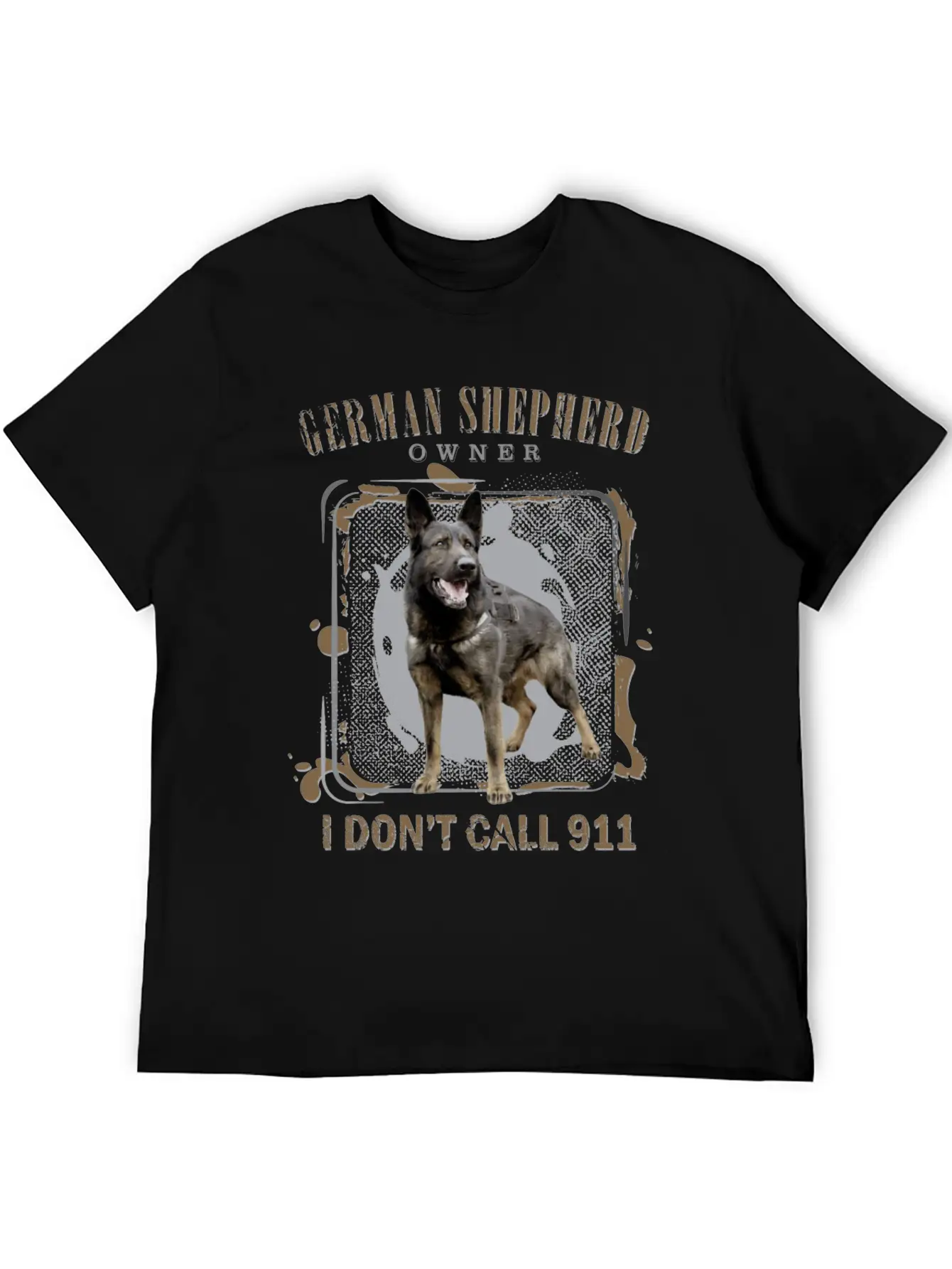 German Shepherd Dog - GSD Basic Graphic T-Shirt ¨C Daily Comfort In Soft Cotton