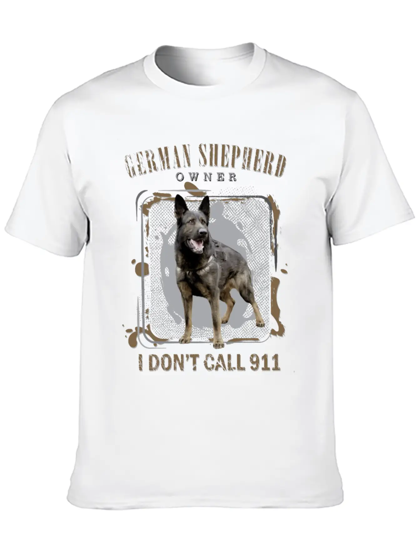 German Shepherd Dog - GSD Basic Graphic T-Shirt ¨C Daily Comfort In Soft Cotton