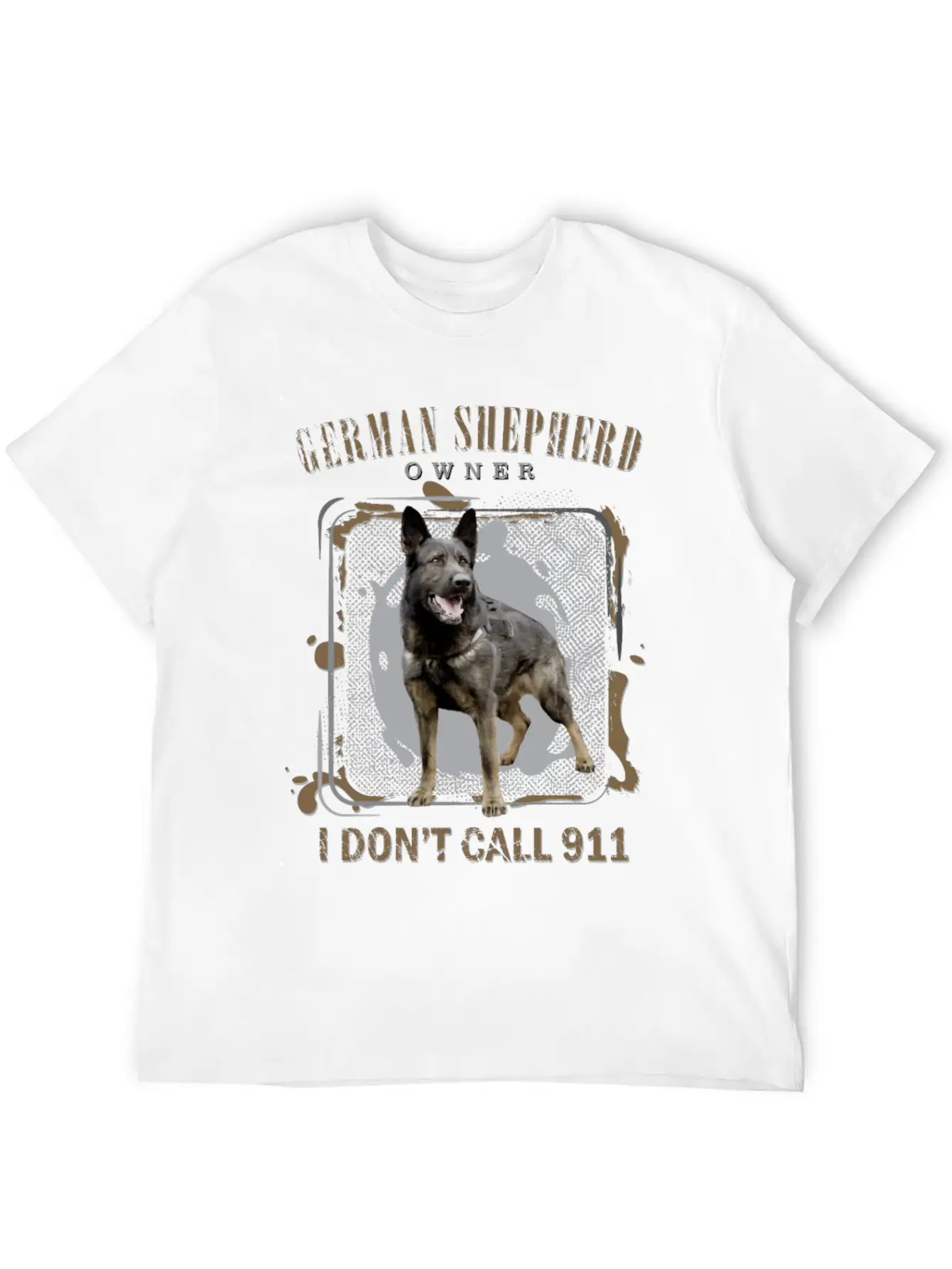 German Shepherd Dog - GSD Basic Graphic T-Shirt ¨C Daily Comfort In Soft Cotton