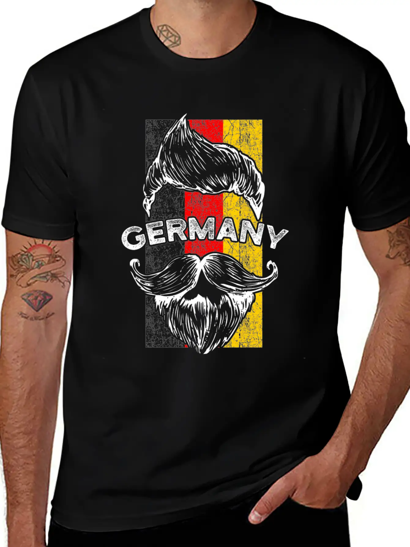 Germany Flag Essential Cotton Tee For Daily Outfits ¨C Unisex Style