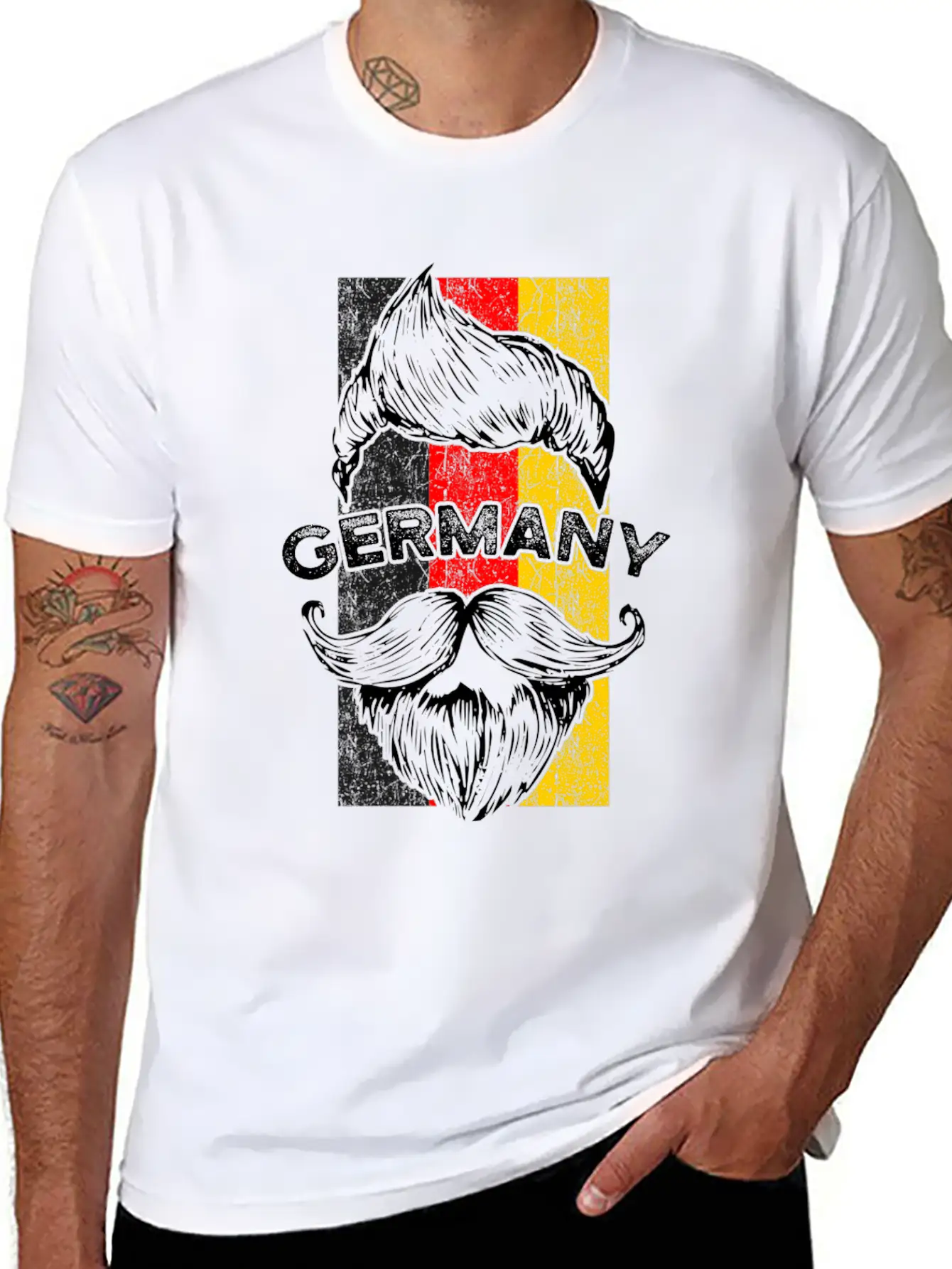 Germany Flag Essential Cotton Tee For Daily Outfits ¨C Unisex Style