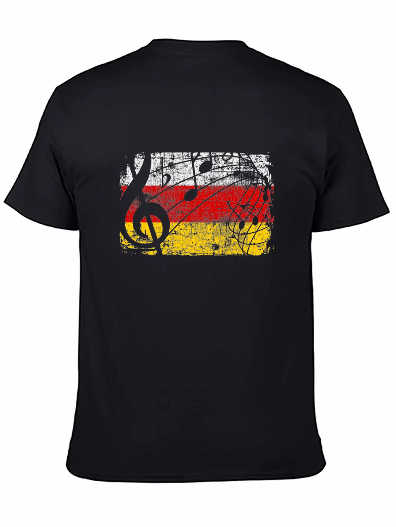 Germany Music Flag Basic Graphic T-Shirt ¨C Daily Comfort In Soft Cotton