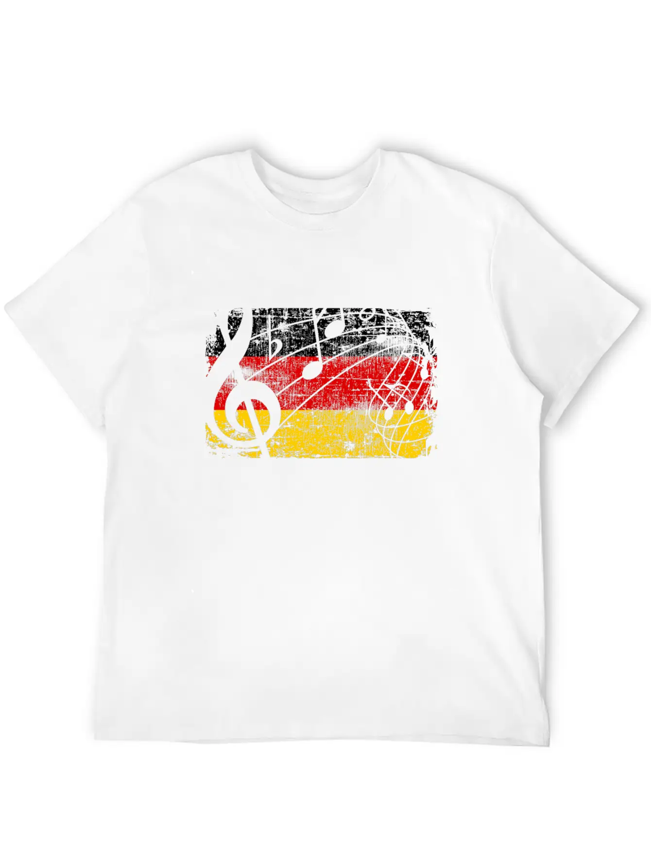 Germany Music Flag Basic Graphic T-Shirt ¨C Daily Comfort In Soft Cotton