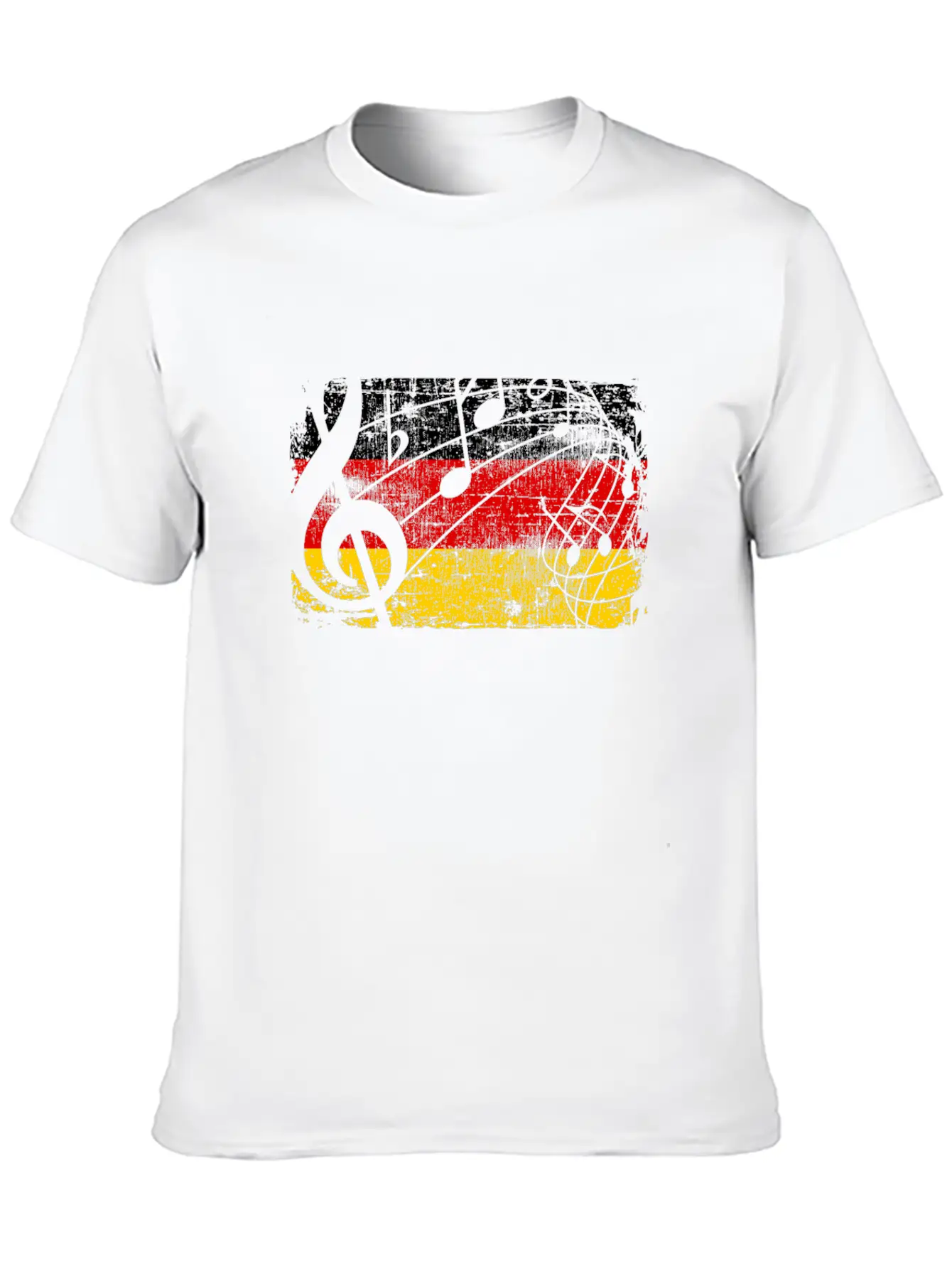 Germany Music Flag Basic Graphic T-Shirt ¨C Daily Comfort In Soft Cotton