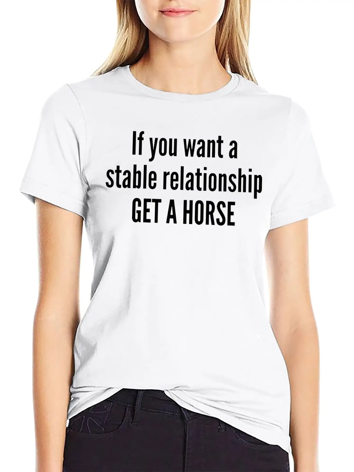 Get A Horse Basic Graphic T-Shirt ¨C Daily Comfort In Soft Cotton