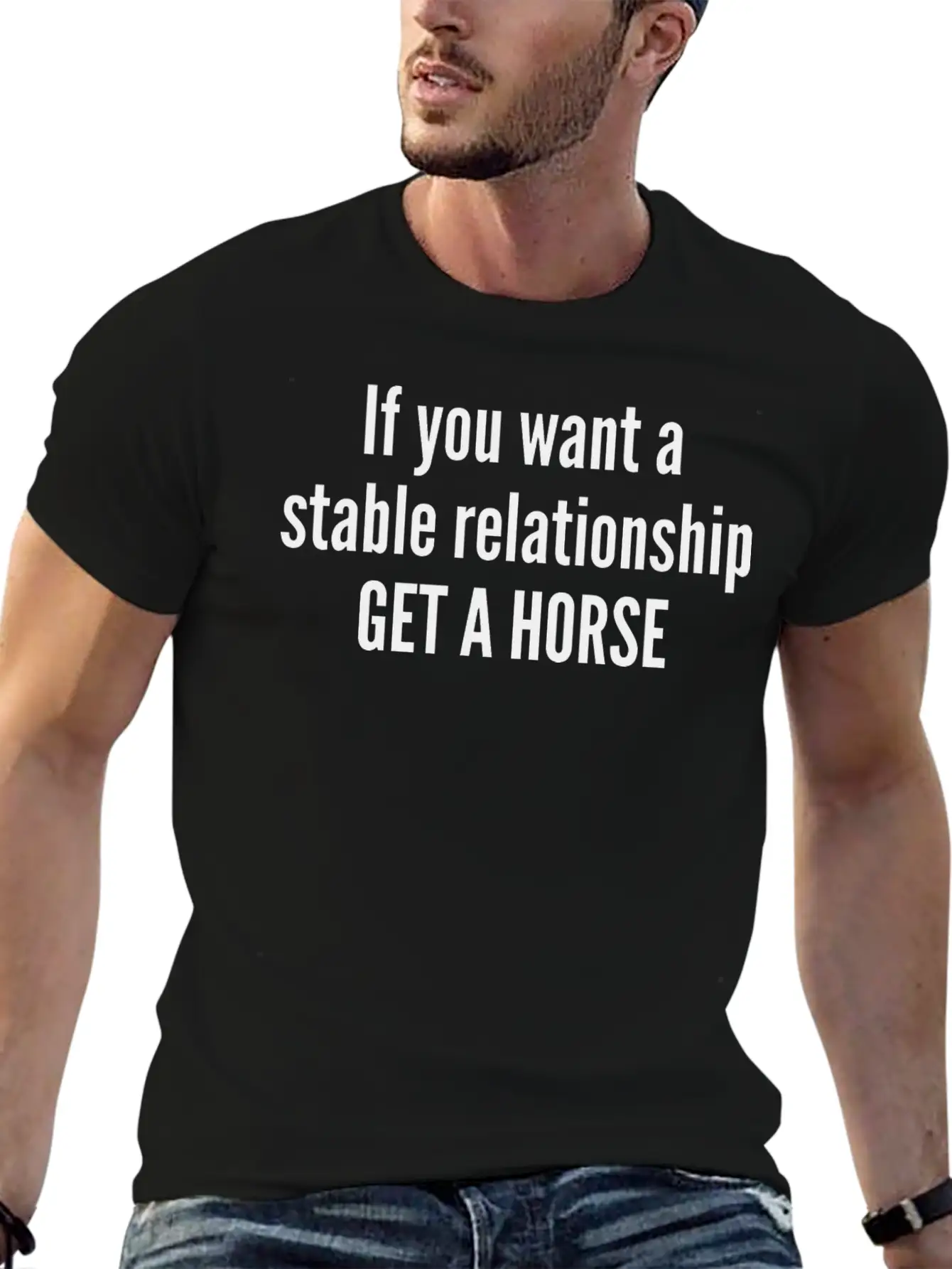 Get A Horse Basic Graphic T-Shirt ¨C Daily Comfort In Soft Cotton