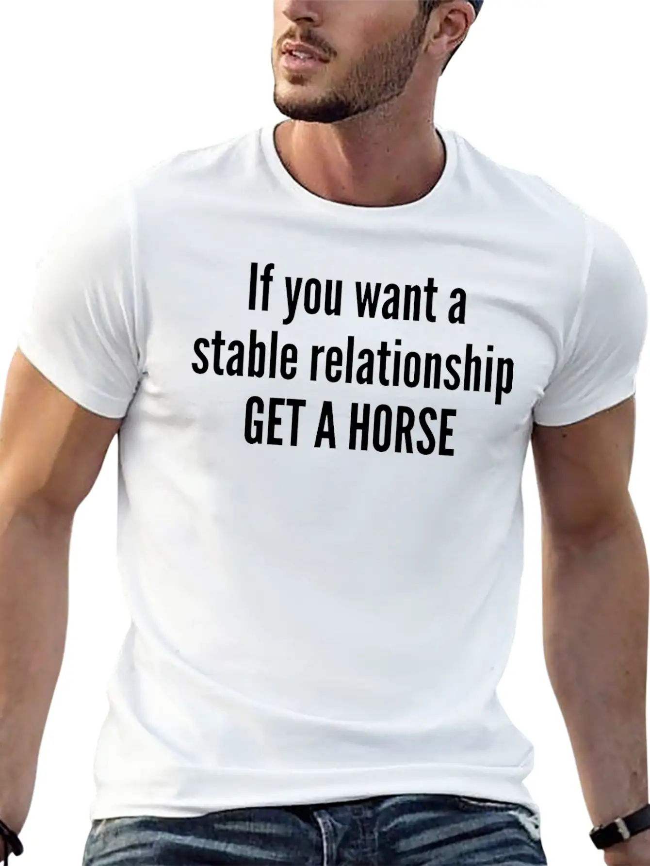 Get A Horse Basic Graphic T-Shirt ¨C Daily Comfort In Soft Cotton