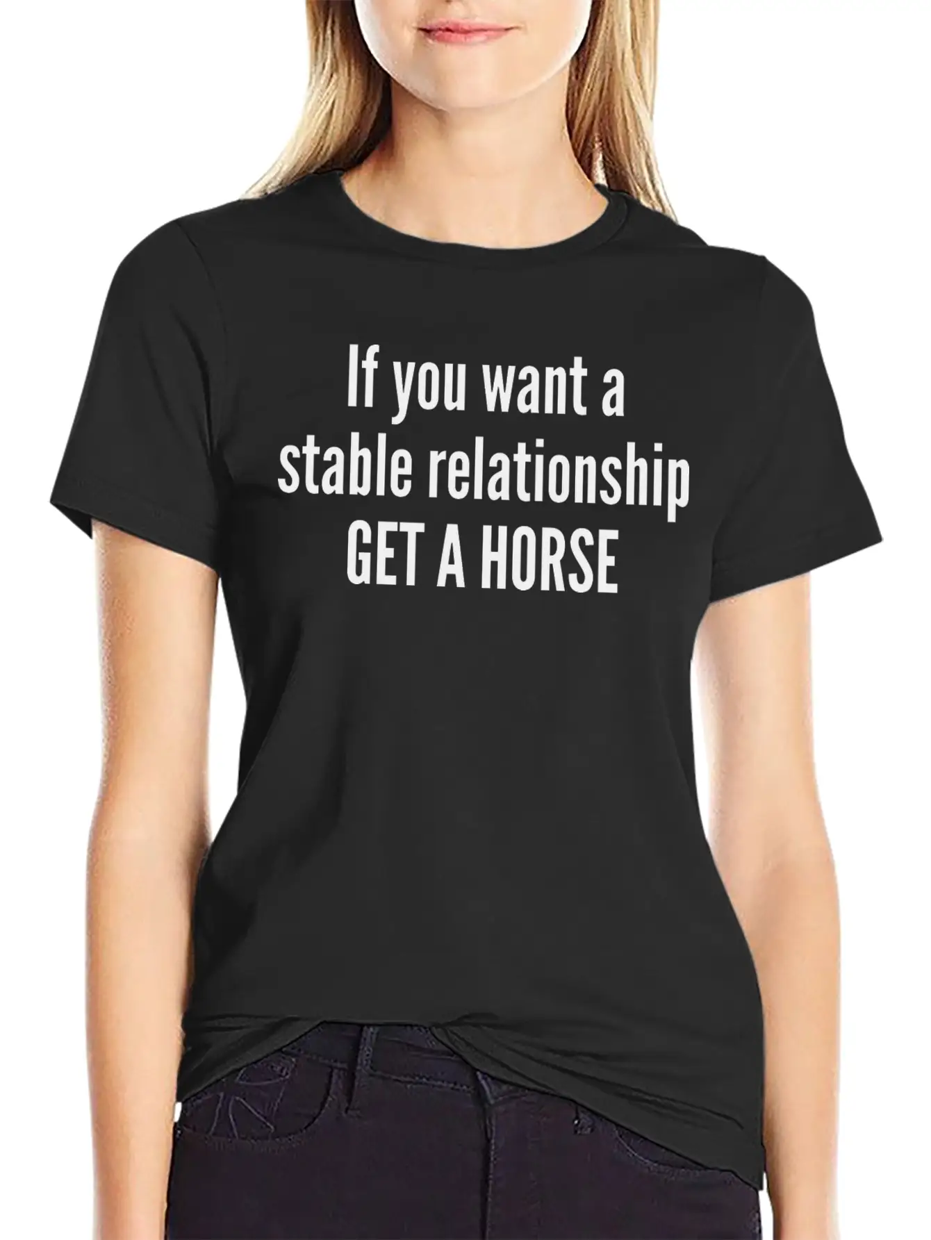Get A Horse Basic Graphic T-Shirt ¨C Daily Comfort In Soft Cotton