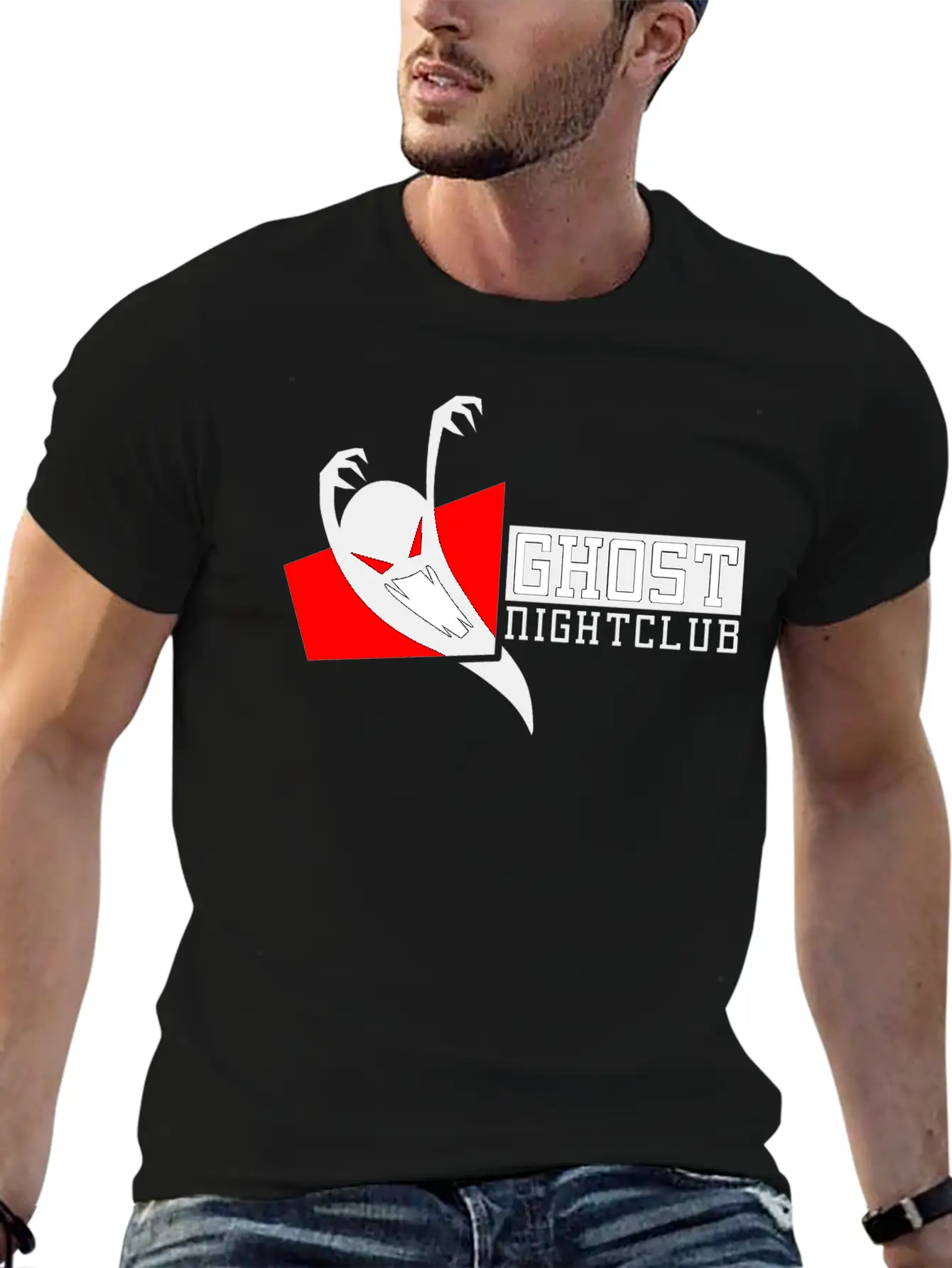 GHOST NIGHT CLUB Unisex Casual T-Shirt ¨C Clean Design For Daily Comfort