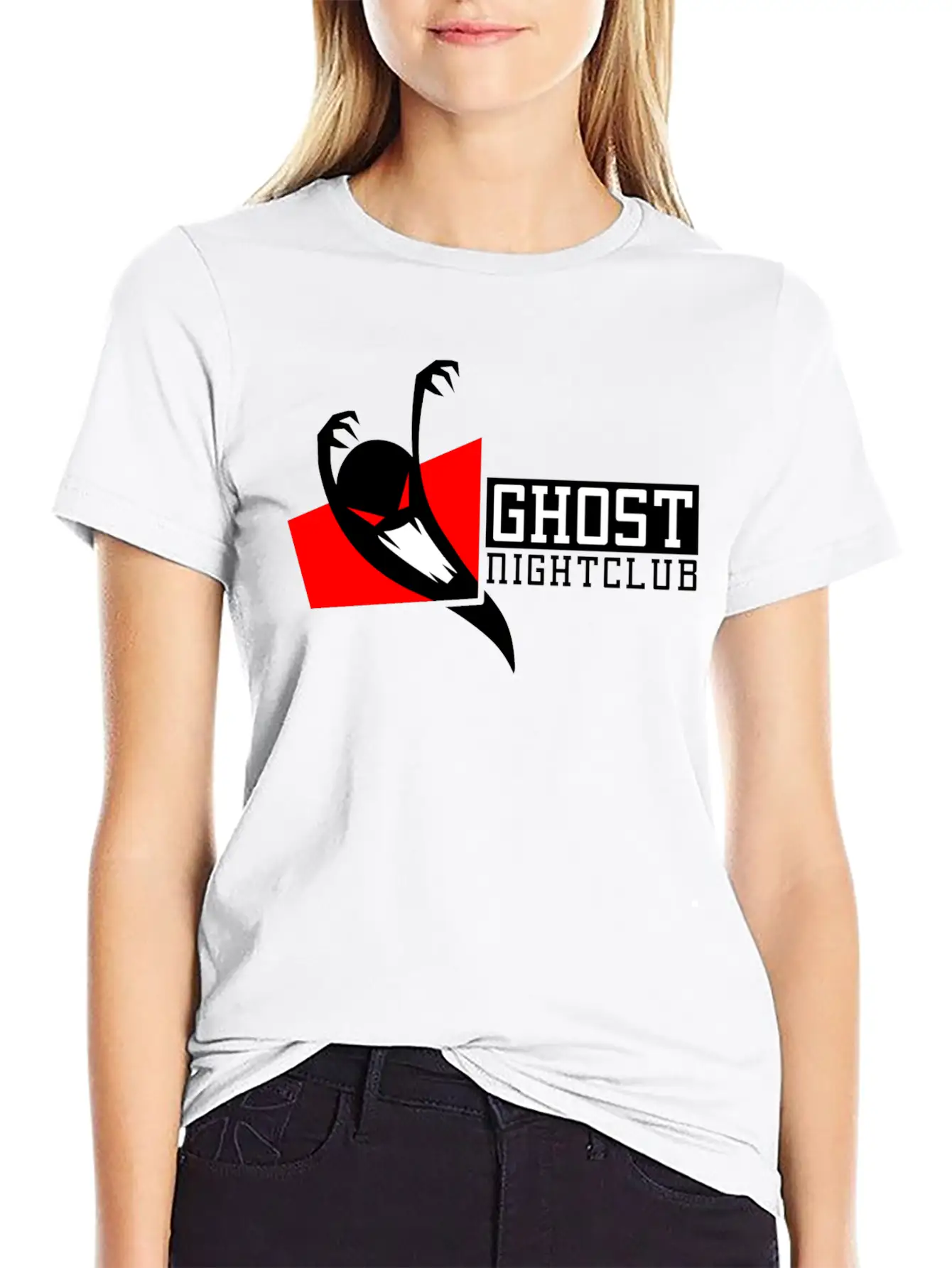 GHOST NIGHT CLUB Unisex Casual T-Shirt ¨C Clean Design For Daily Comfort