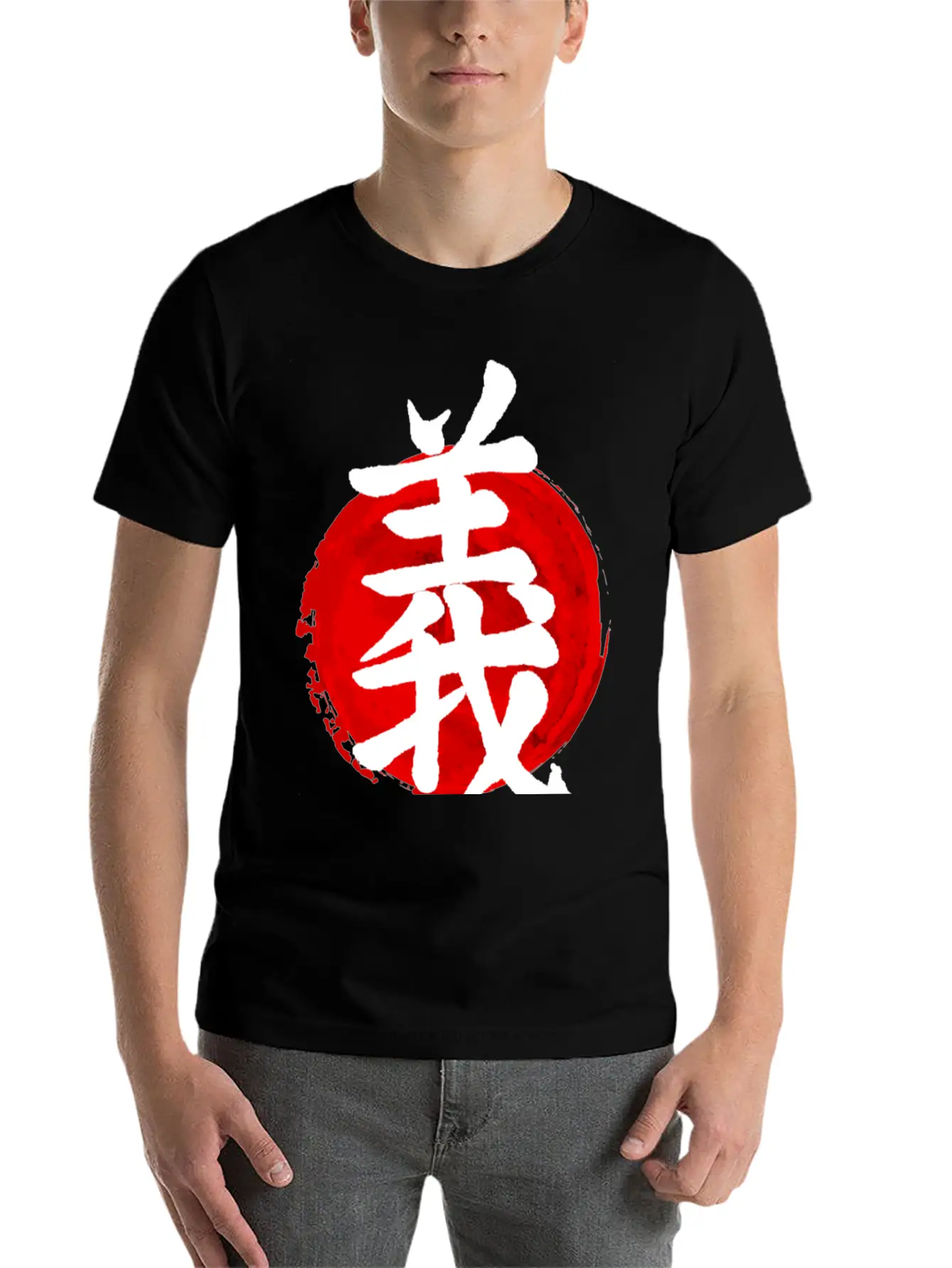 Gi Bushido Calligraphy Japanese Essential Cotton Tee For Daily Outfits ¨C Unisex Style