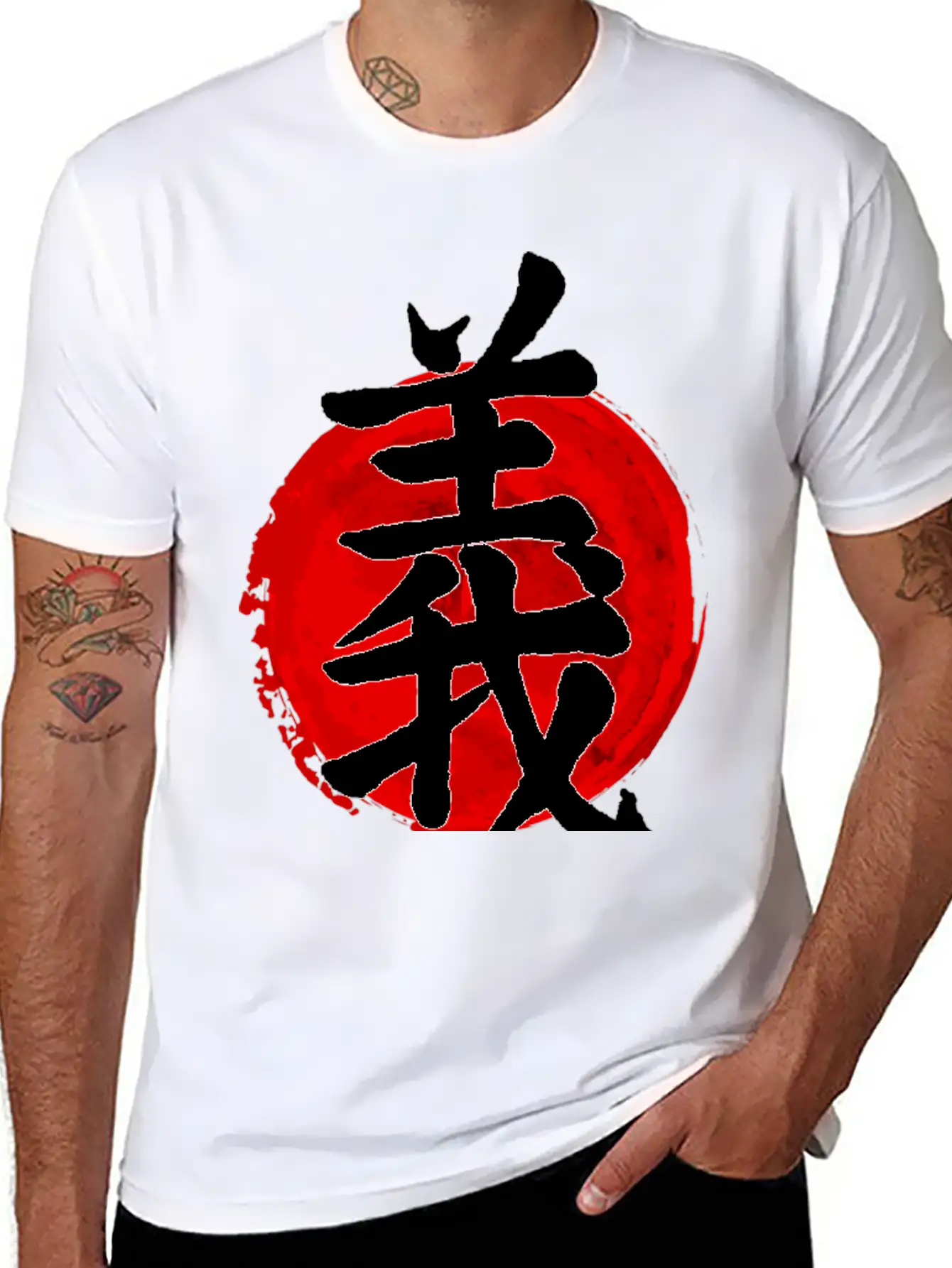 Gi Bushido Calligraphy Japanese Essential Cotton Tee For Daily Outfits ¨C Unisex Style