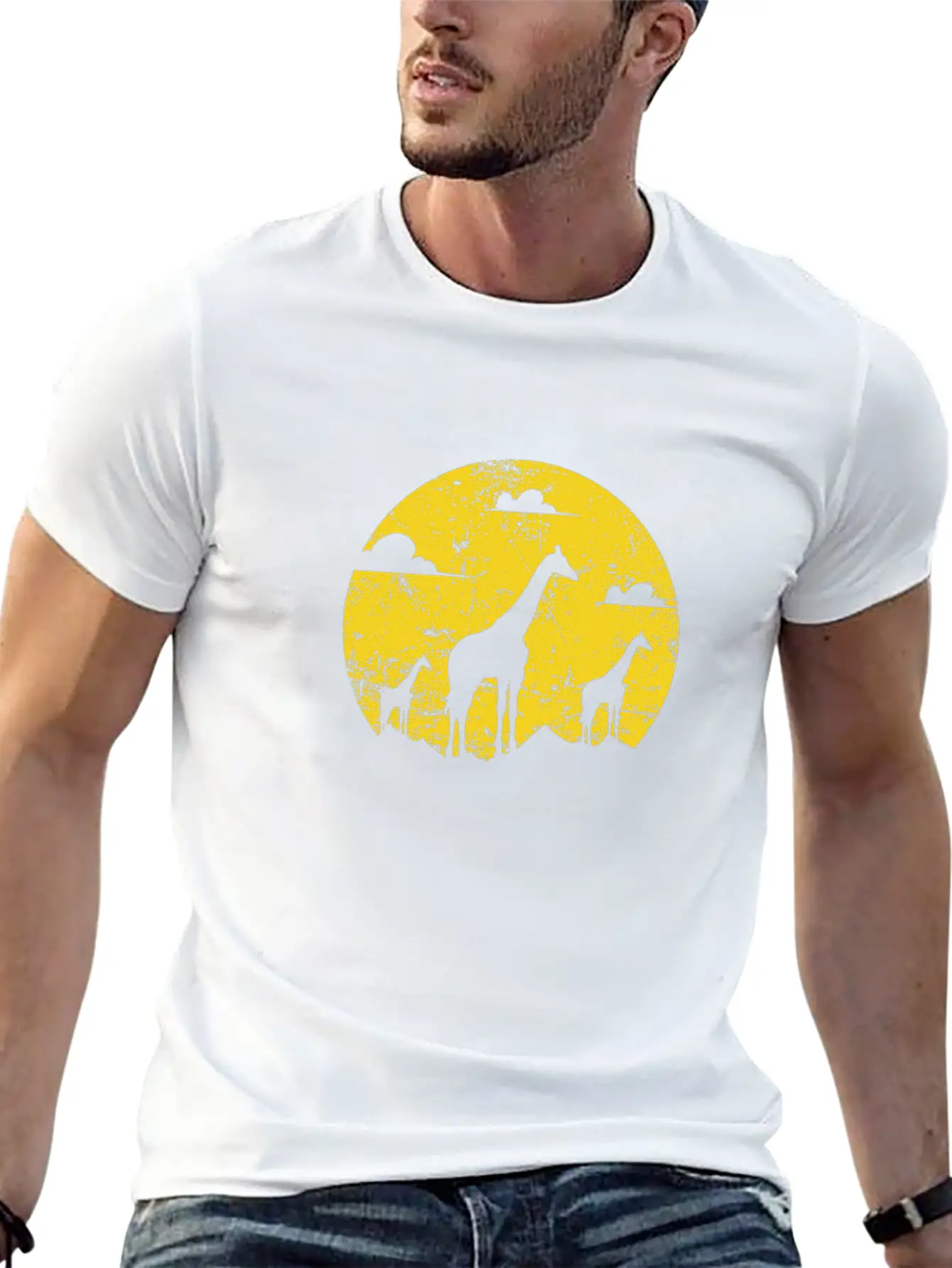 Giraffe Animal Safari Zoo Savannah Unisex Casual T-Shirt ¨C Clean Design For Daily Comfort