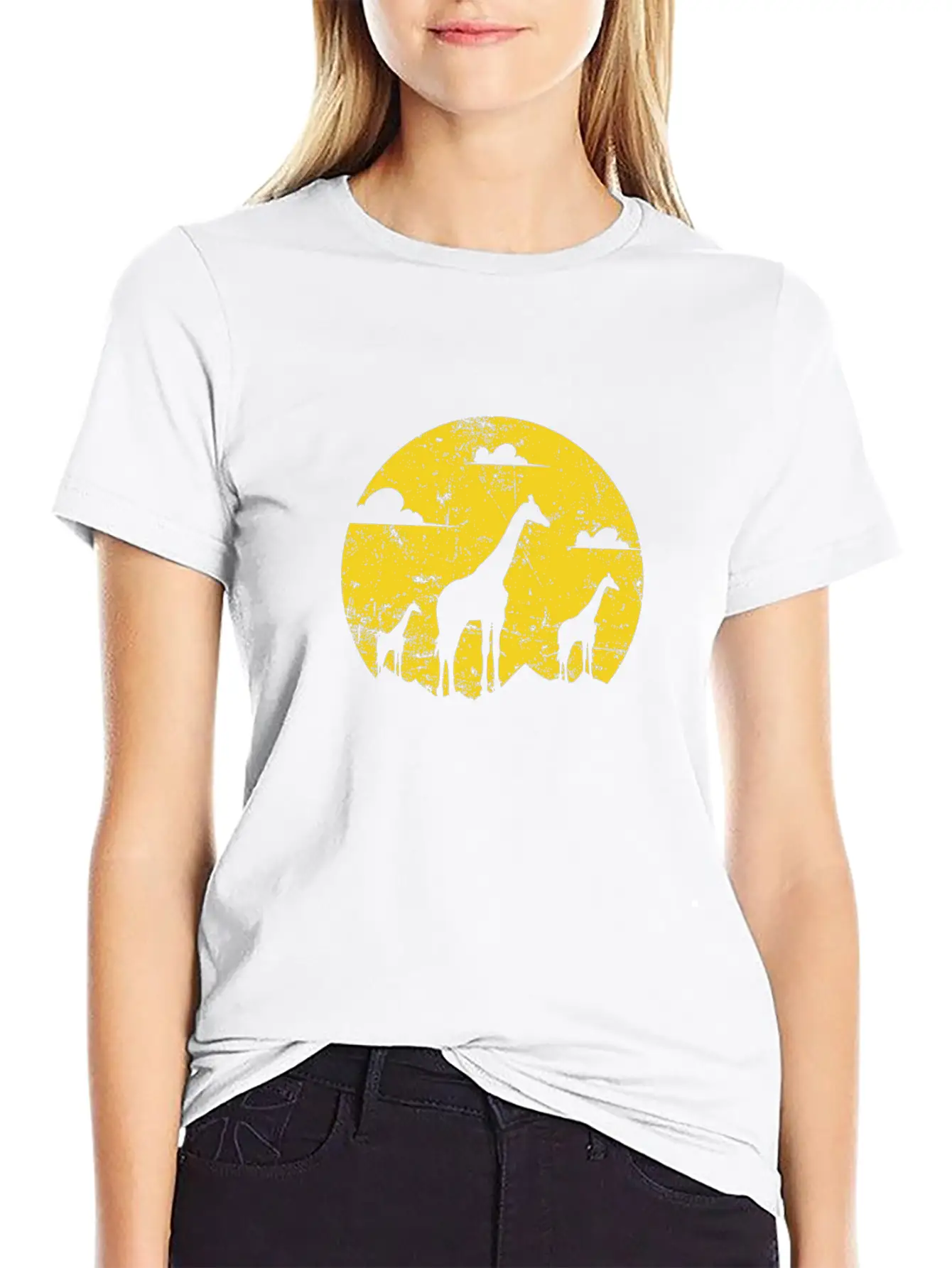 Giraffe Animal Safari Zoo Savannah Unisex Casual T-Shirt ¨C Clean Design For Daily Comfort