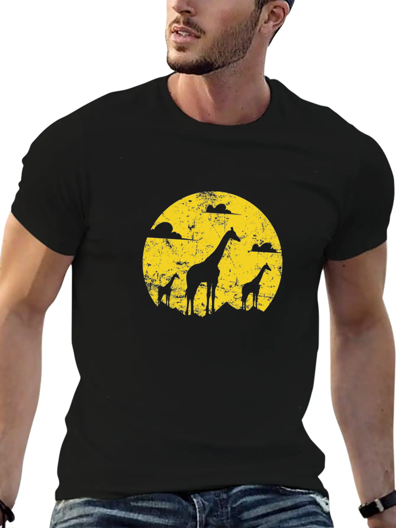 Giraffe Animal Safari Zoo Savannah Unisex Casual T-Shirt ¨C Clean Design For Daily Comfort