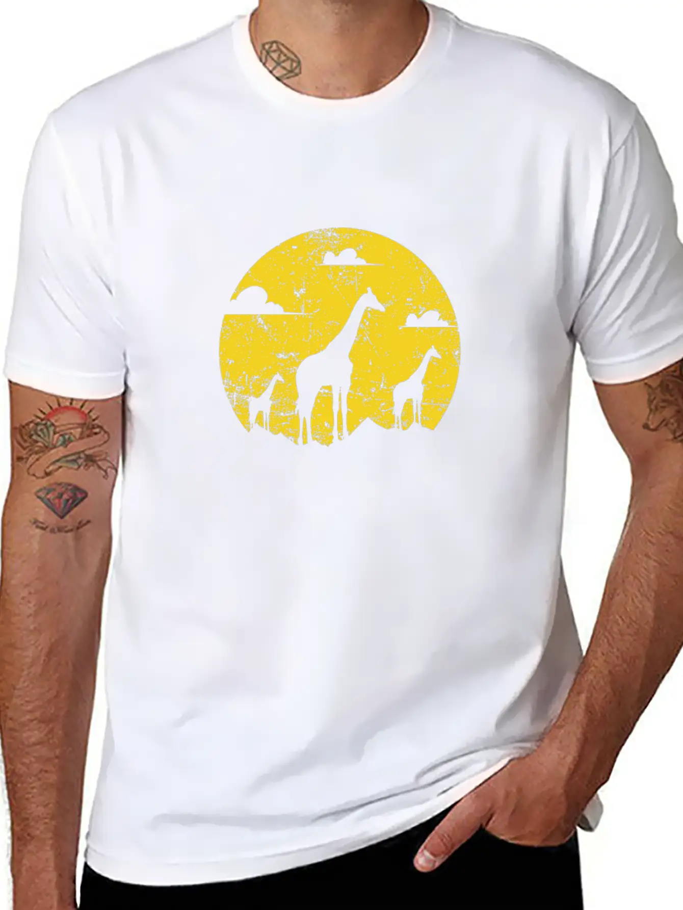 Giraffe Animal Safari Zoo Savannah Unisex Casual T-Shirt ¨C Clean Design For Daily Comfort