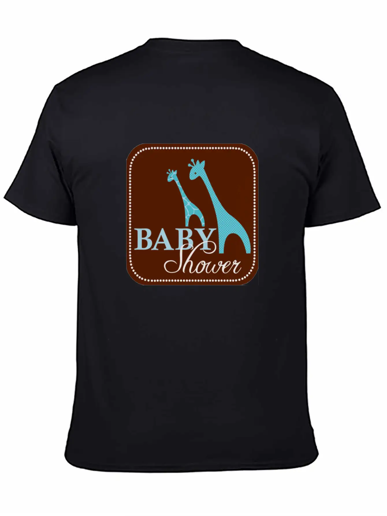 Giraffe Baby Shower Unisex Casual T-Shirt ¨C Clean Design For Daily Comfort