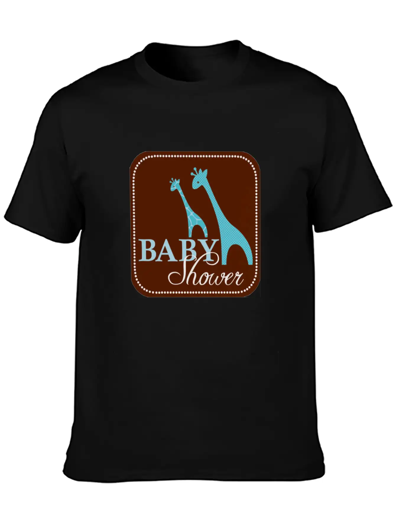 Giraffe Baby Shower Unisex Casual T-Shirt ¨C Clean Design For Daily Comfort