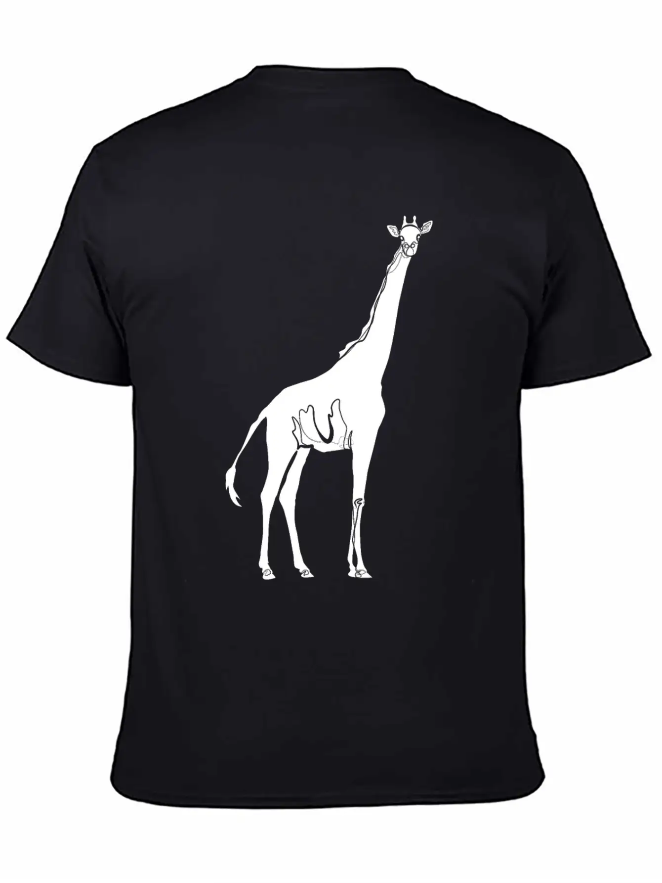 Giraffe Drawing Essential Cotton Tee For Daily Outfits ¨C Unisex Style