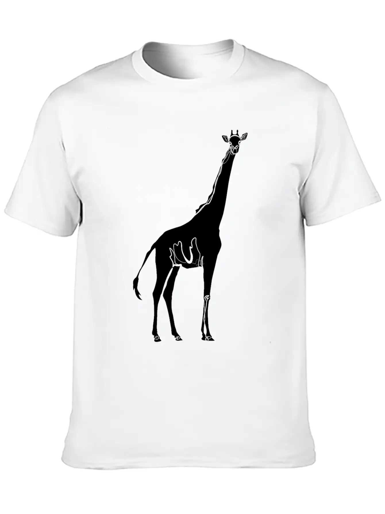 Giraffe Drawing Essential Cotton Tee For Daily Outfits ¨C Unisex Style