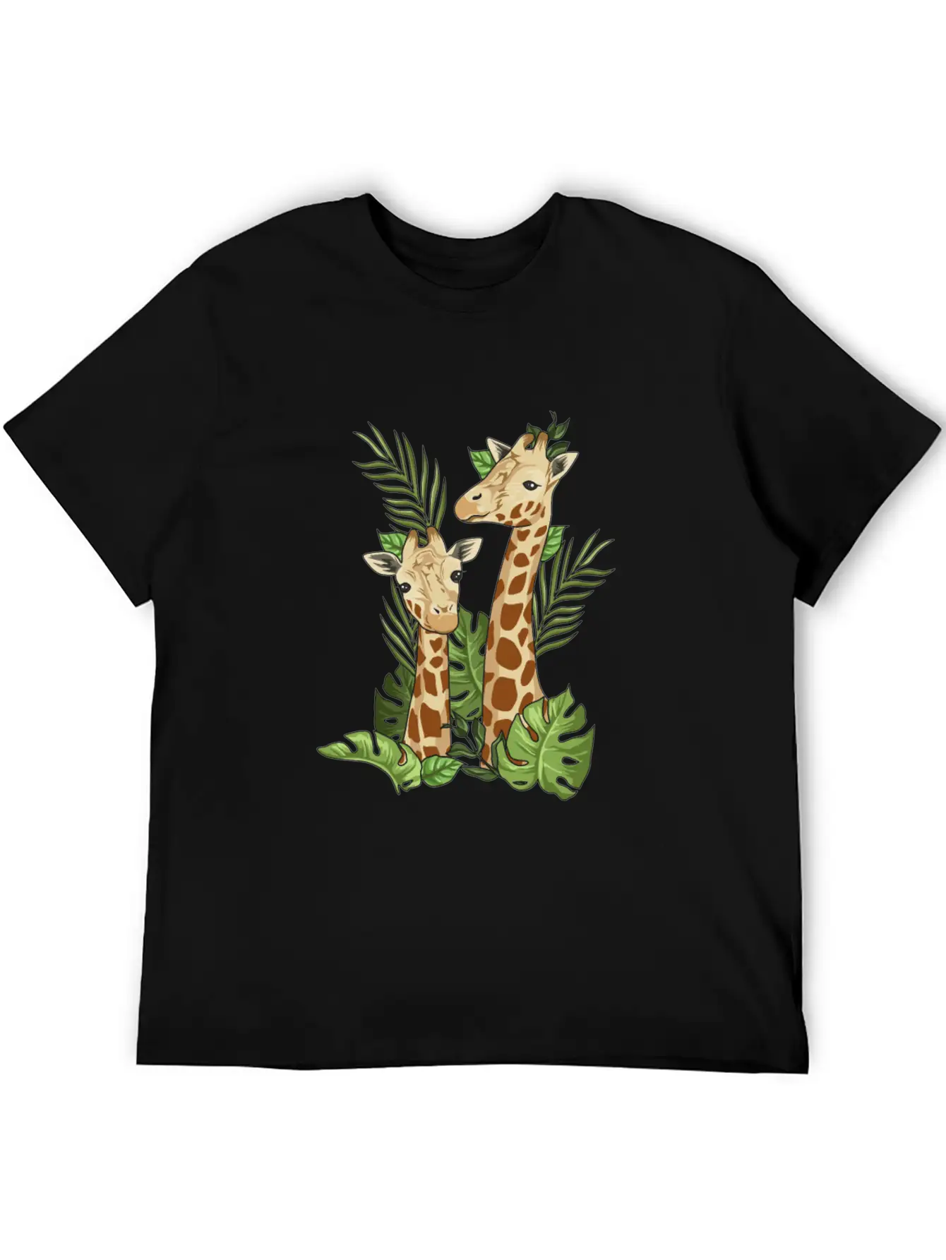 Giraffe Illustration Design For A Giraffe Lover Soft Cotton Short Sleeve Tee ¨C Unisex Wardrobe Staple