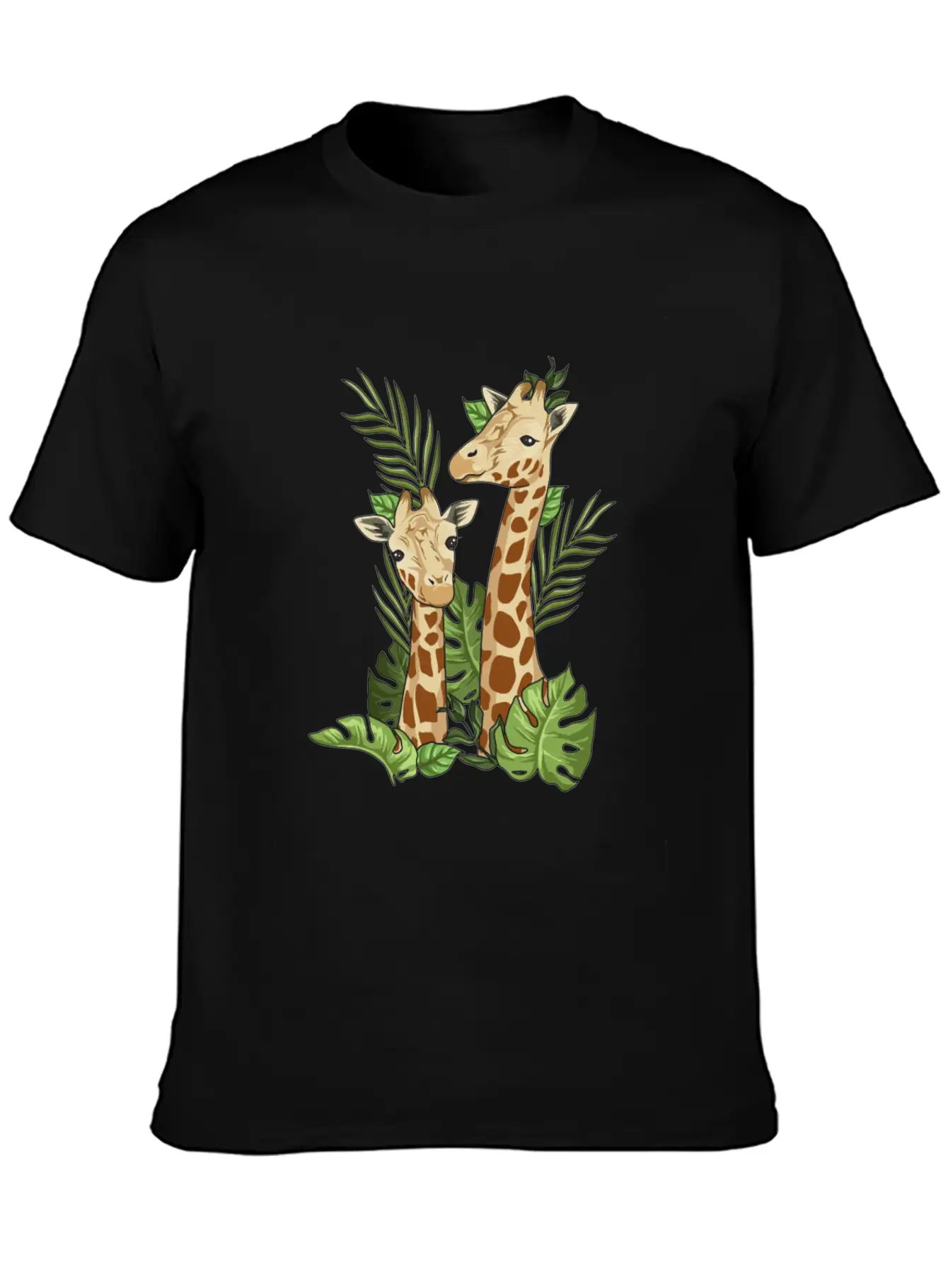 Giraffe Illustration Design For A Giraffe Lover Soft Cotton Short Sleeve Tee ¨C Unisex Wardrobe Staple