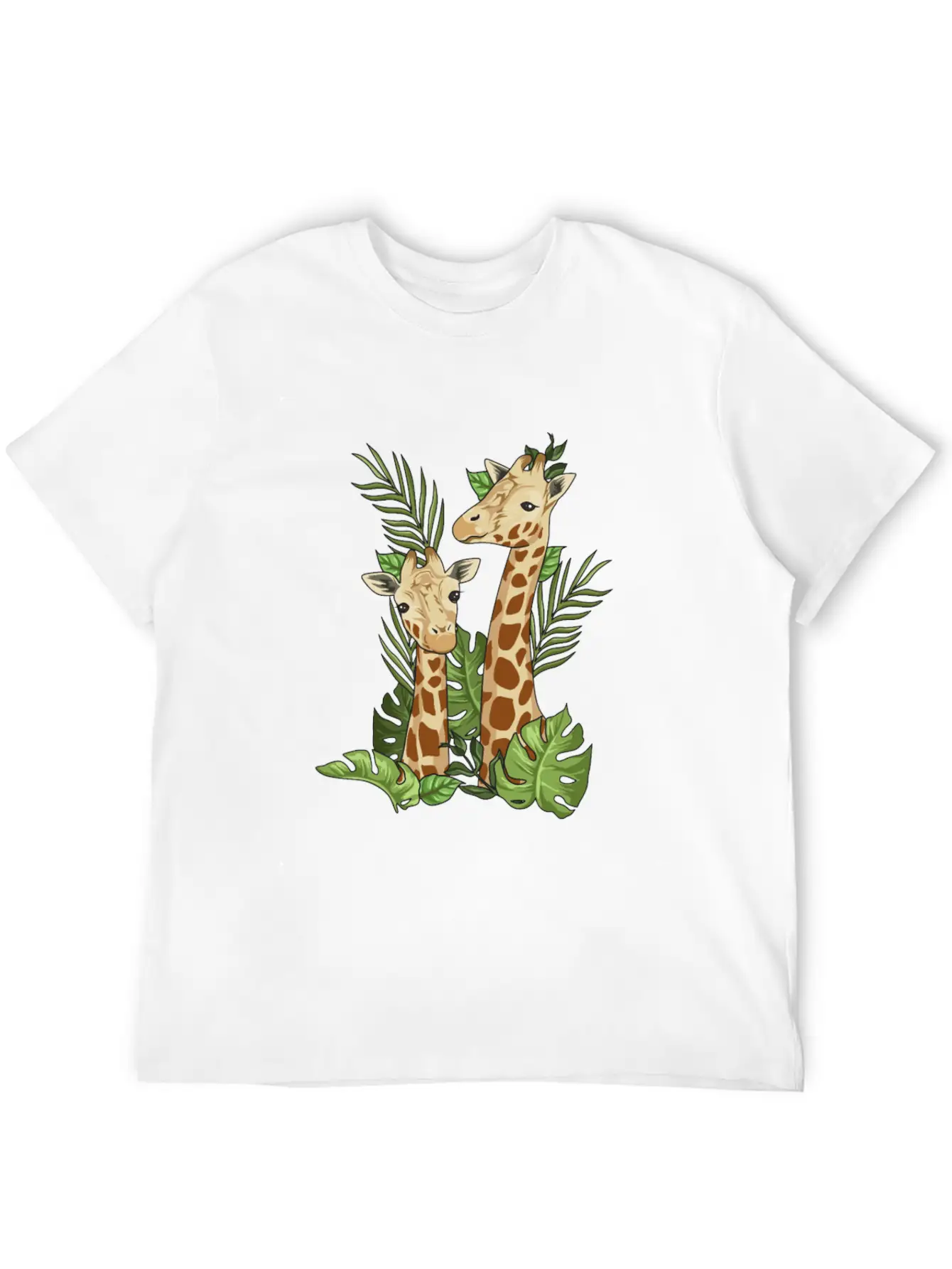 Giraffe Illustration Design For A Giraffe Lover Soft Cotton Short Sleeve Tee ¨C Unisex Wardrobe Staple