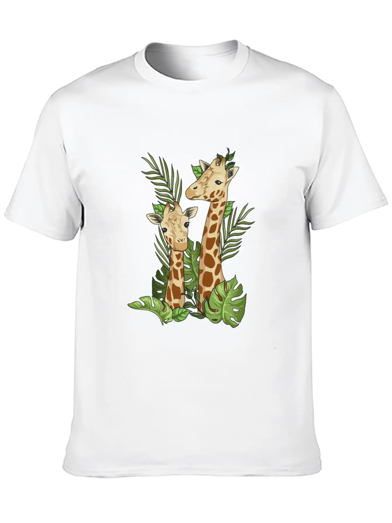 Giraffe Illustration Design For A Giraffe Lover Soft Cotton Short Sleeve Tee ¨C Unisex Wardrobe Staple